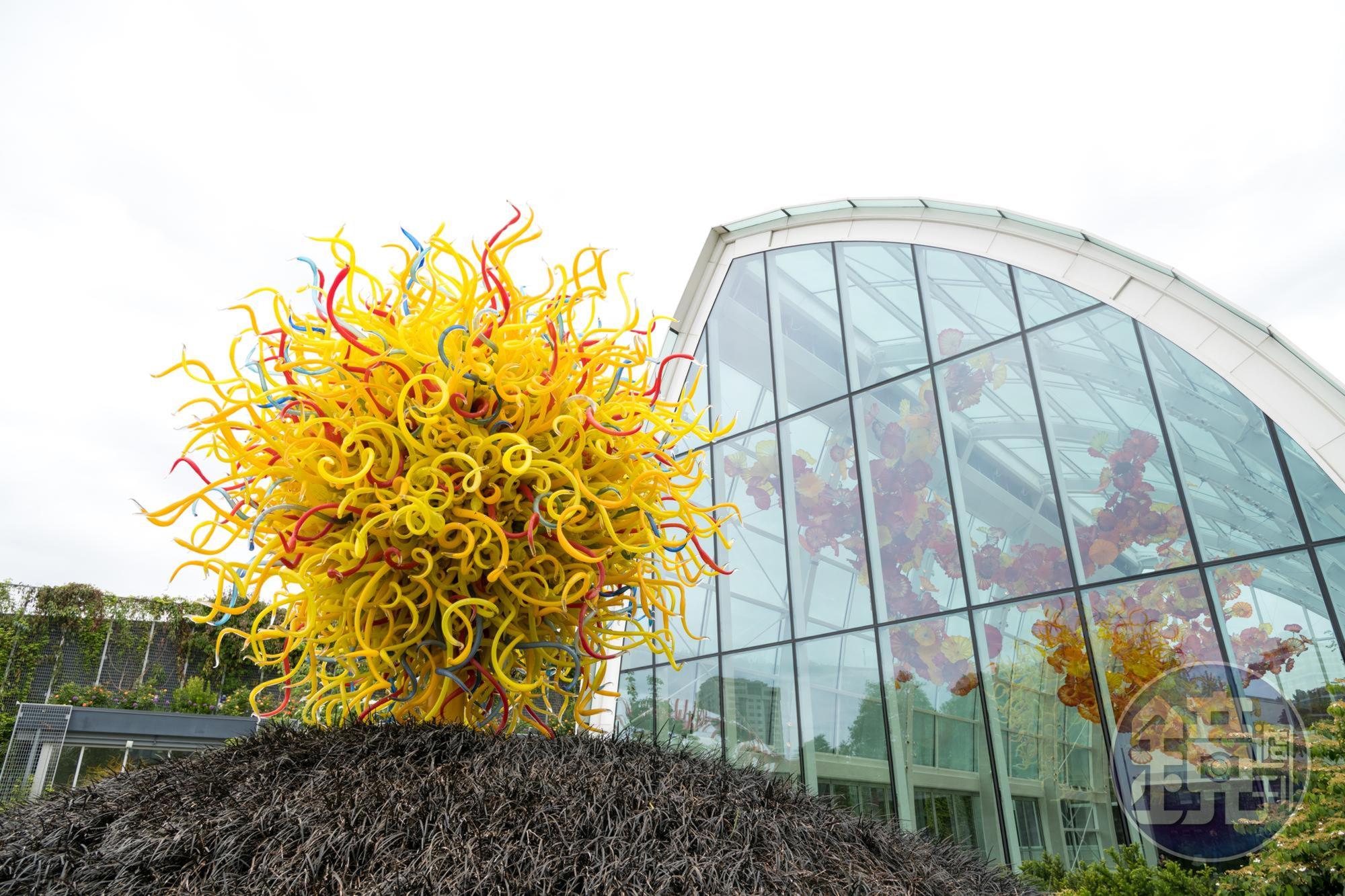 奇胡立玻璃藝術園（Chihuly Garden and Glass）一直佔據Tripadvisor推薦的西雅圖景點第1名。