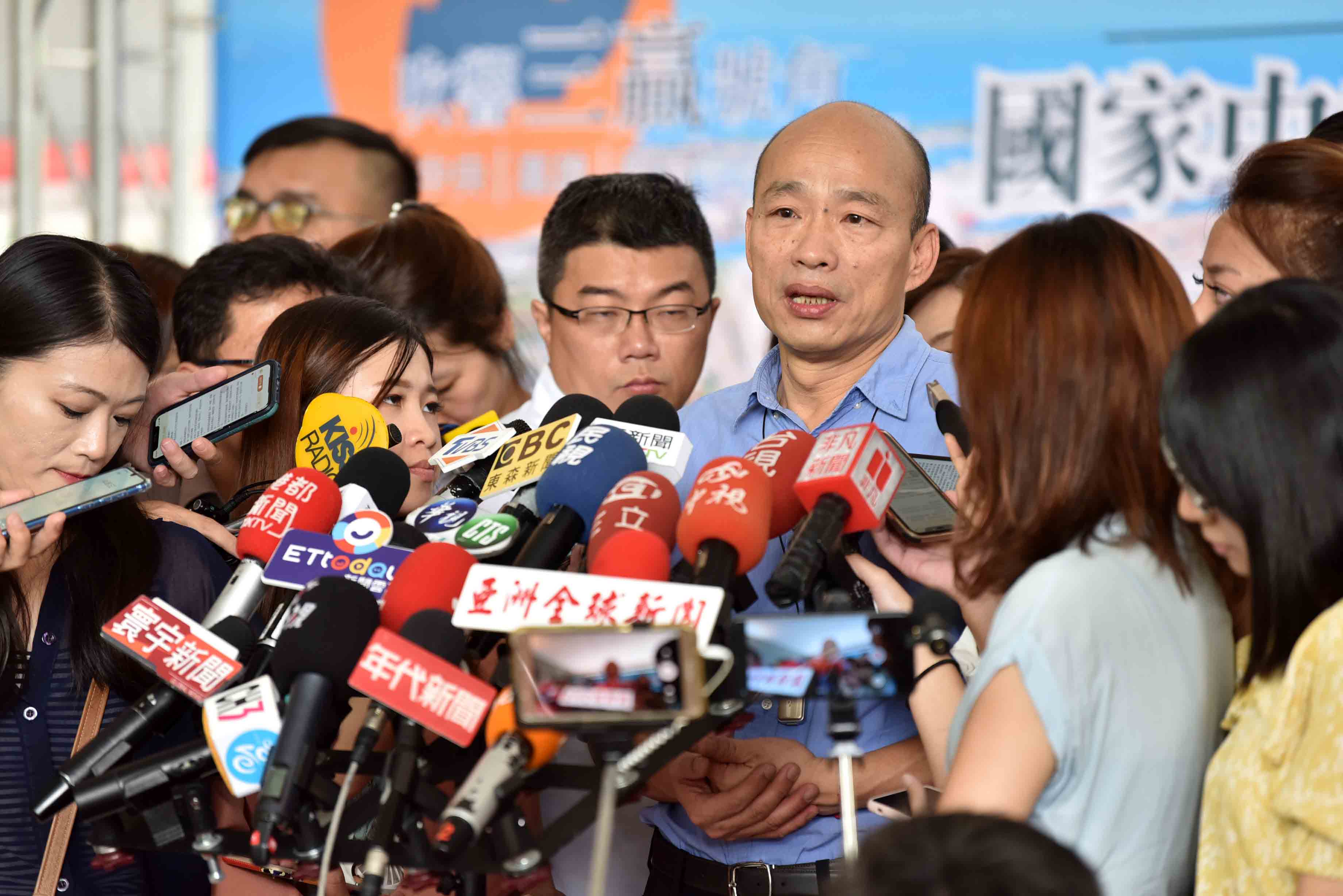 韓國瑜對大陸全面停發來台自由行，憂心對觀光產業將雪上加霜。（高市府提供）