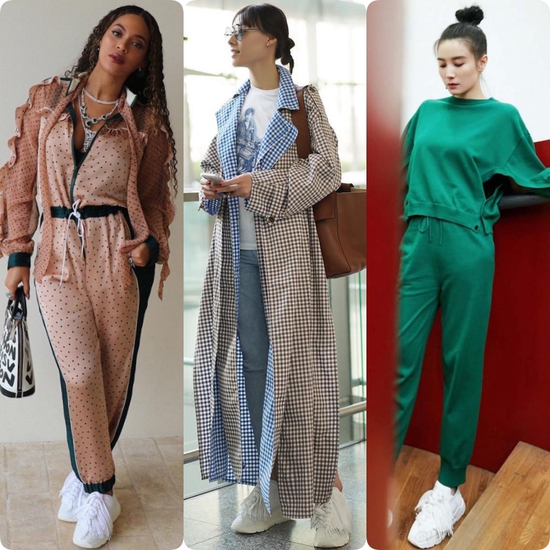 碧昂絲（左起）、梁洛施、宋佳都穿著Ports 1961 Lace42鞋款。（MINOSHIN美之心提供）