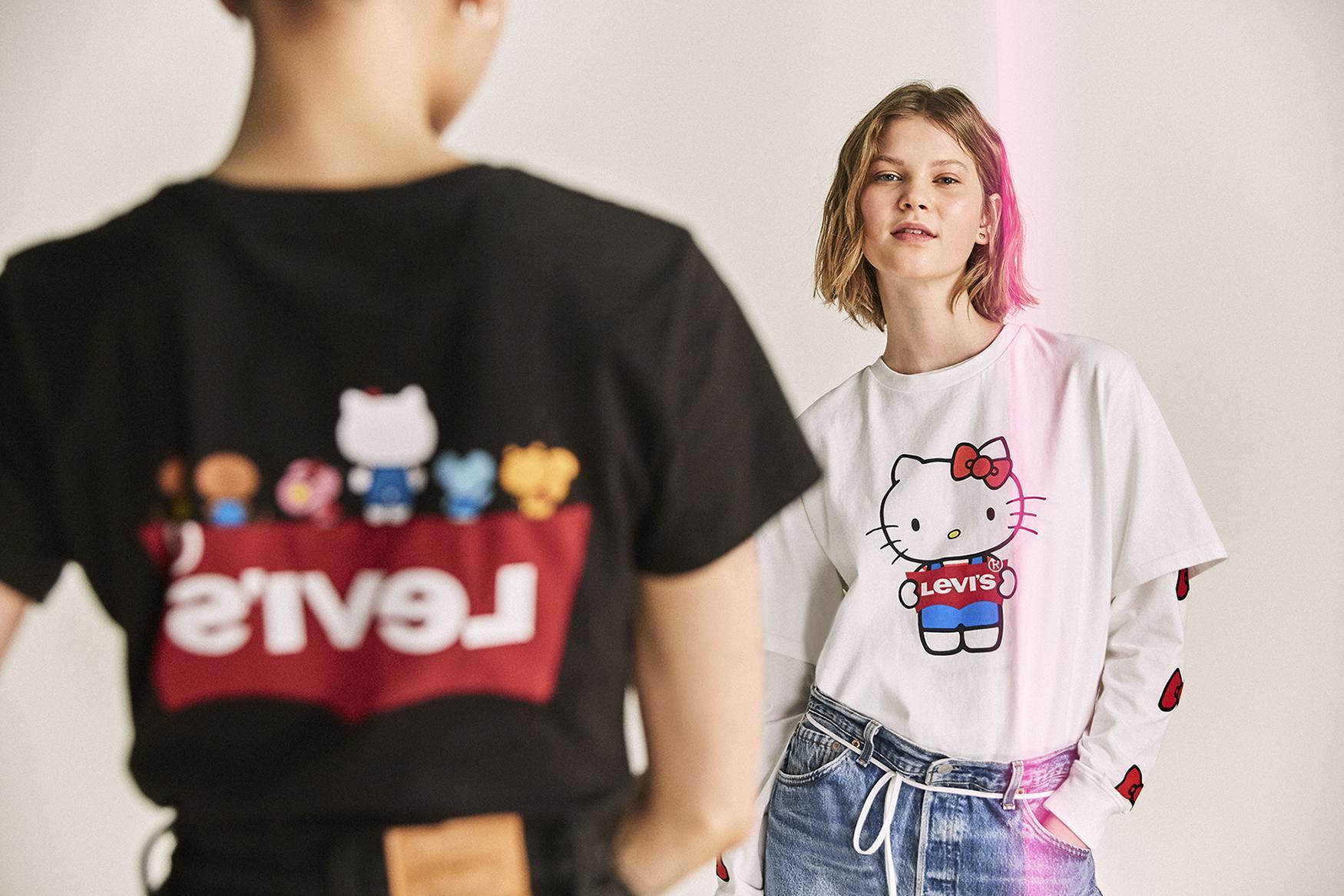 LEVI’S與三麗鷗攜手合作,打造專屬於女人與女孩的LEVI’S x Hello Kitty聯名系列,攜手慶祝Hello Kitty 45週年。(LEVI’S提供)
