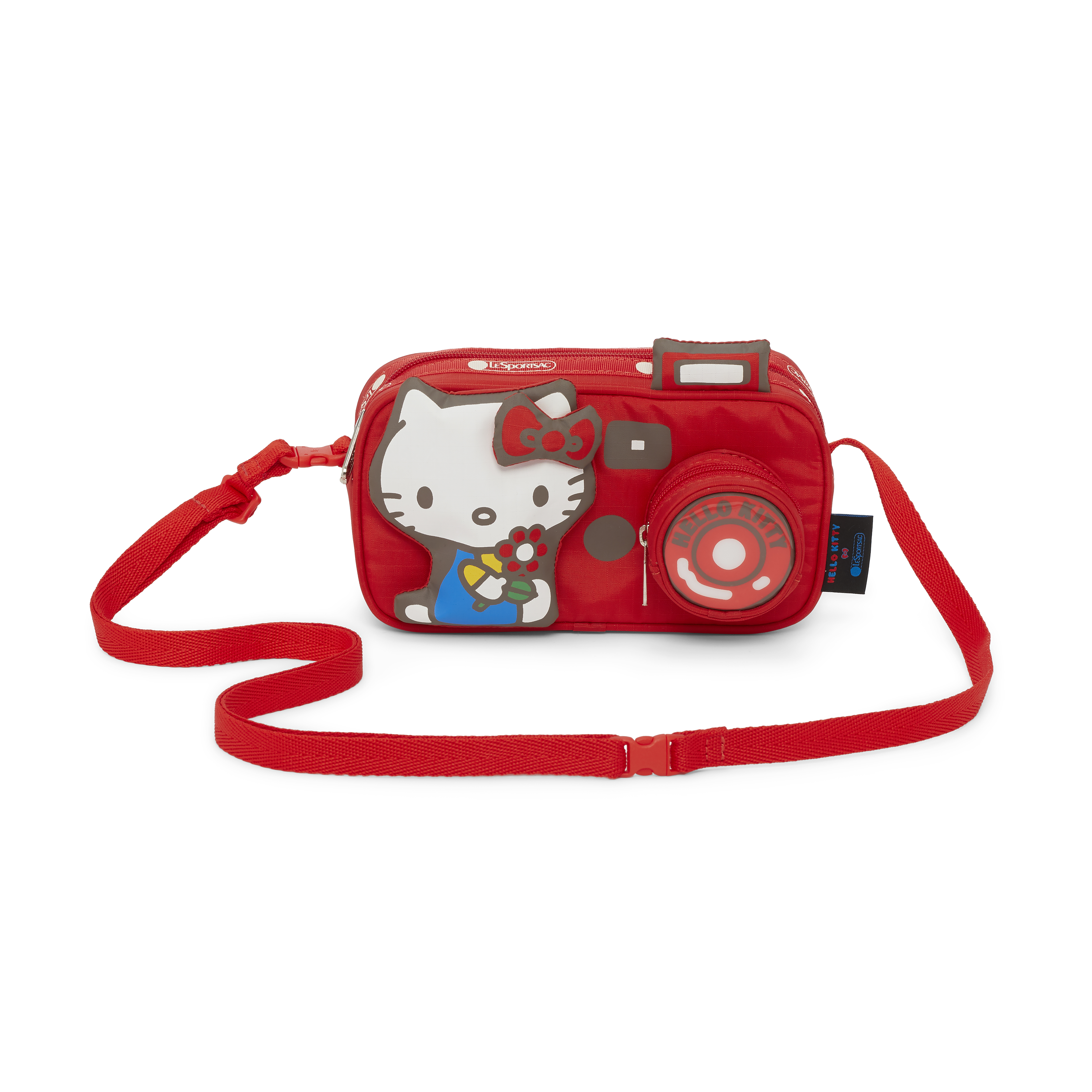 Hello Kitty x LeSportsac聯名系列相機造型包。NT$2,750（藍鐘提供）