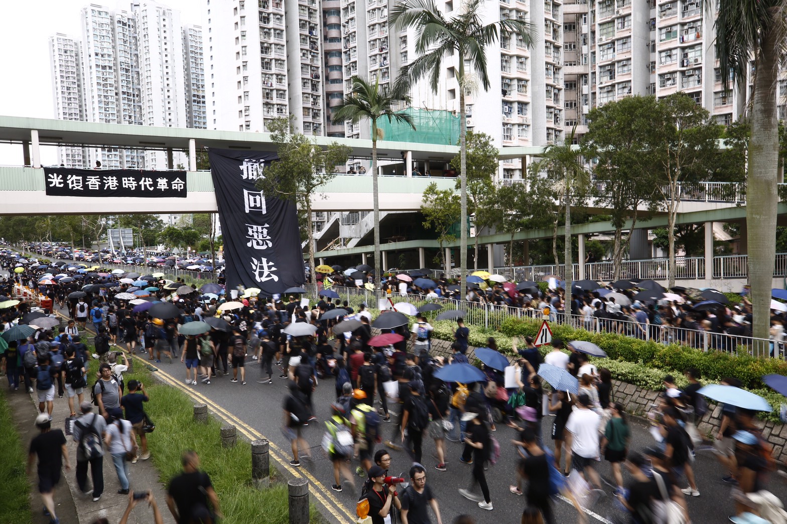 香港反送中將軍澳遊行，根據主辦方估計約有15萬人參與。