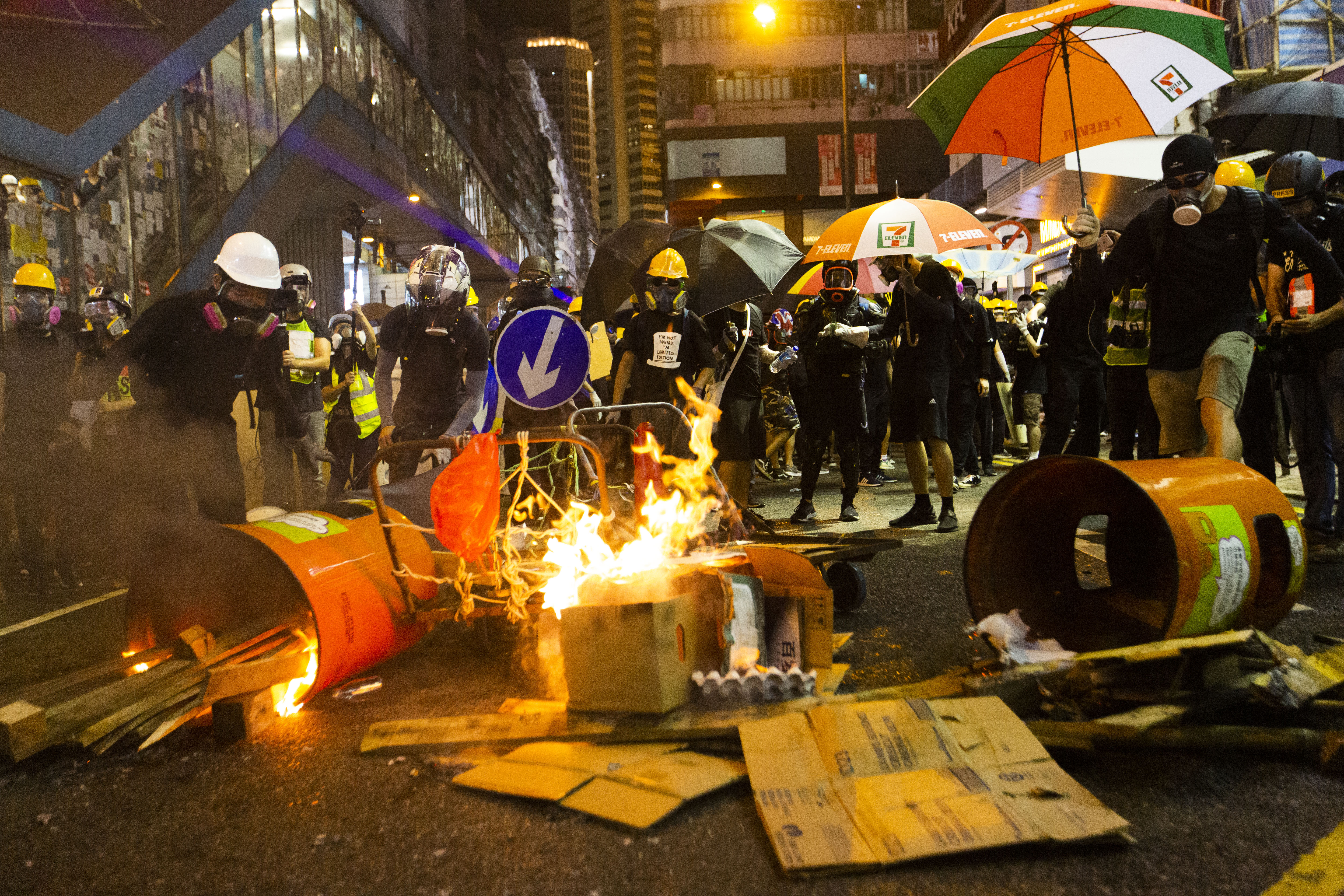 【反送中香港現場圖輯】八五「三大罷」前夕　衝突不斷暗潮洶湧