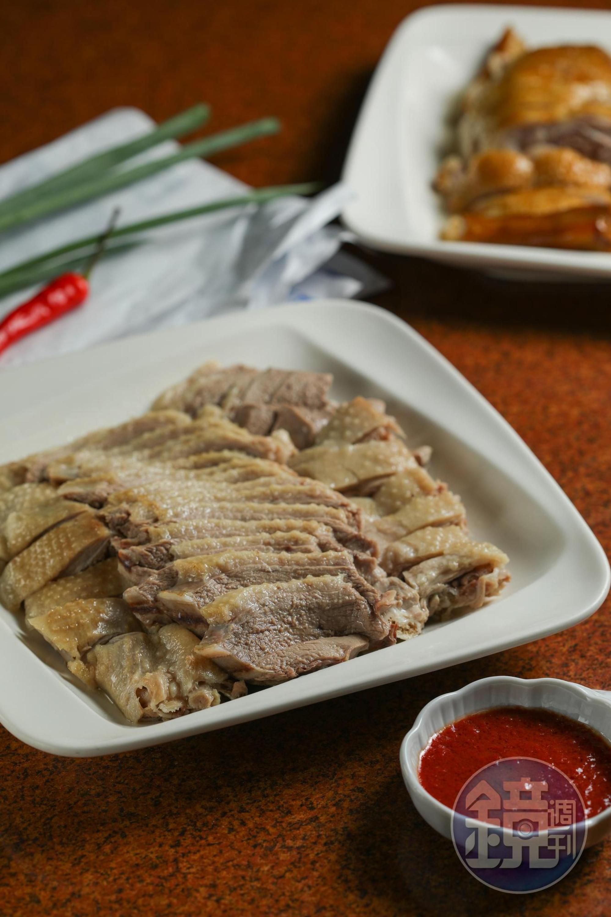去骨潤嫰的「鵝肉」，原味鮮美。（28元／兩，圖中為350元／份）