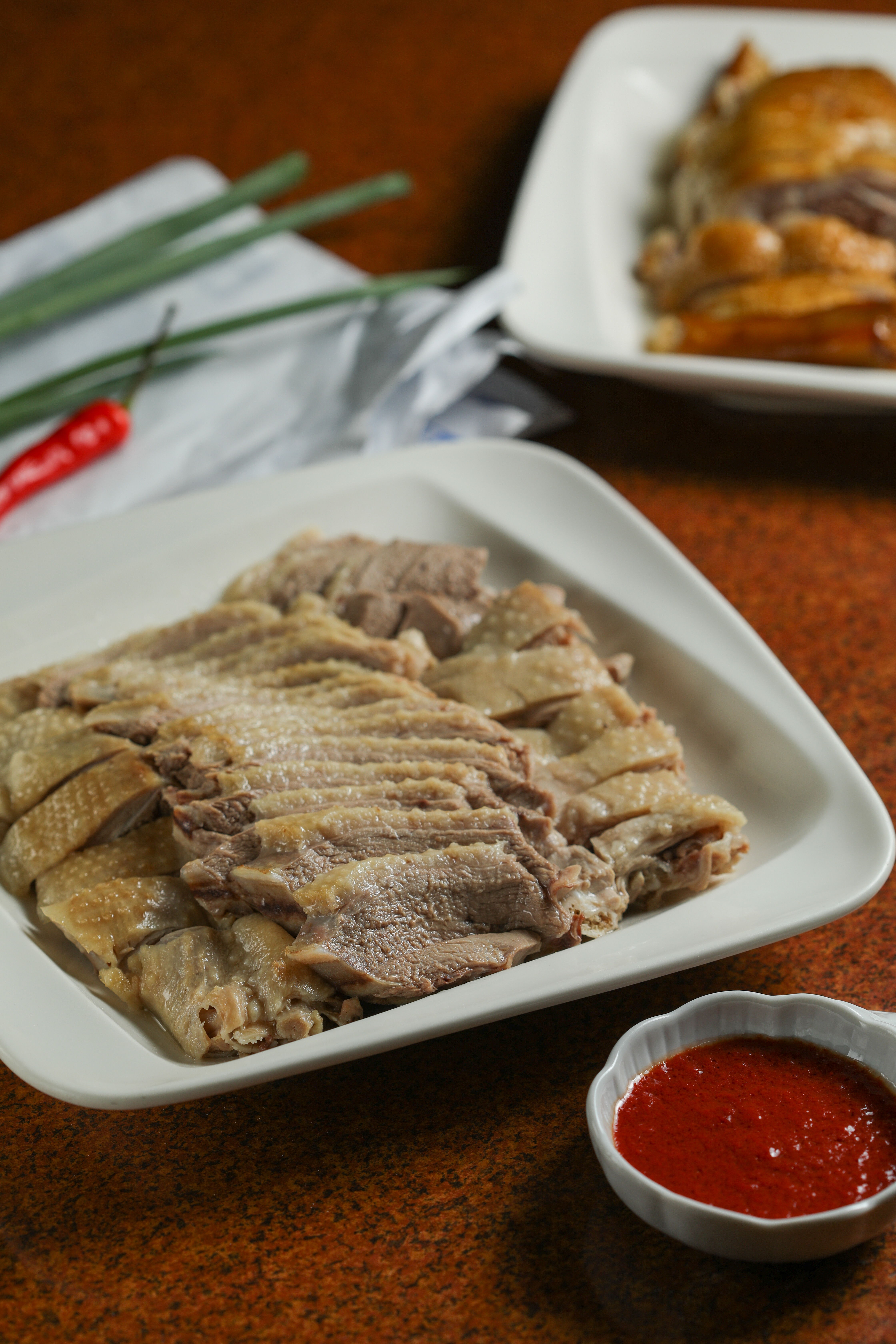 去骨潤嫰的「鵝肉」，原味鮮美。（28元／兩，圖中為350元／份）