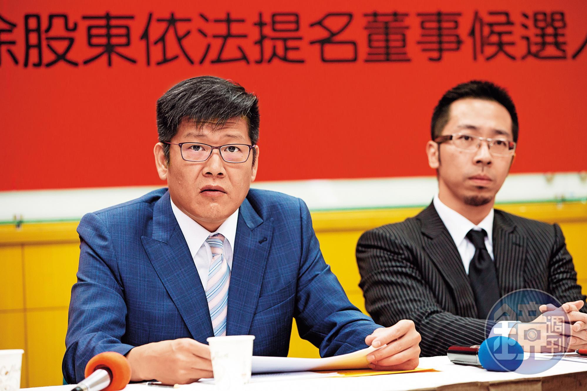 以詹連凱（左）為首的市場派，過去積極尋找盟友擴大勢力。