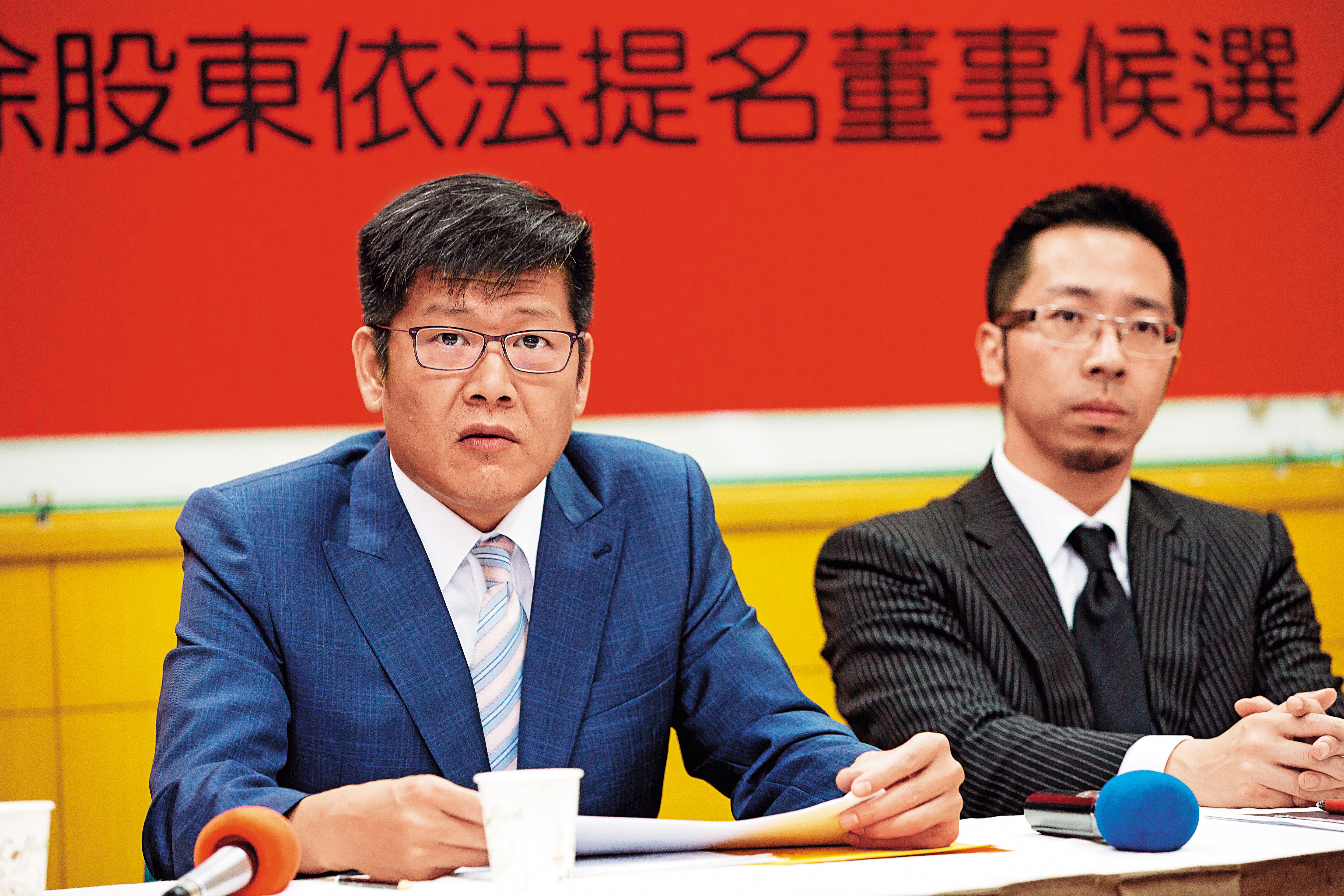 以詹連凱（左）為首的市場派，過去積極尋找盟友擴大勢力。