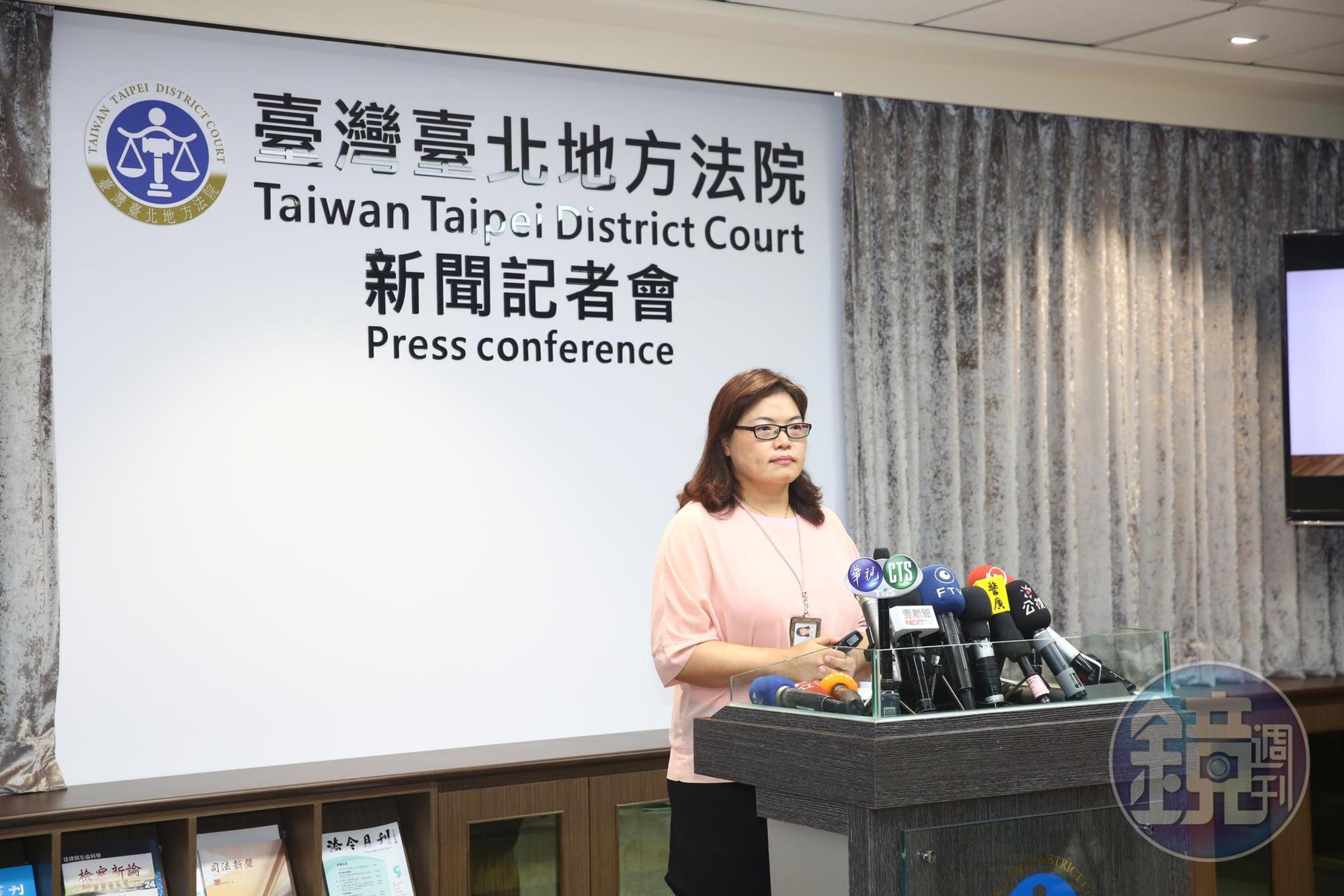 台北地院發言人李殷君庭長說明判決理由，指被告陳伯謙泯滅人性。