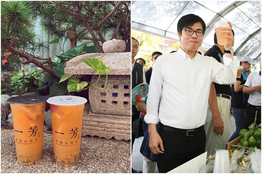 「一芳台灣水果茶」昨(5日)在微博上表示堅決守護一國兩制、反對香港大三罷的立場,行政院副院長陳其邁也在臉書發表看法。(左圖翻攝自一芳IG、右圖翻攝自陳其邁臉書)