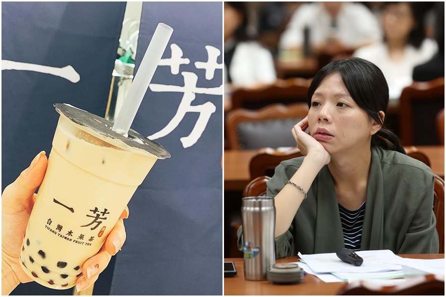 立委洪慈庸感嘆，從吳寶春到一芳水果茶，台灣品牌對中國「政治下跪」的例子，恐怕不會是最後一個。（左圖翻攝自一芳IG）