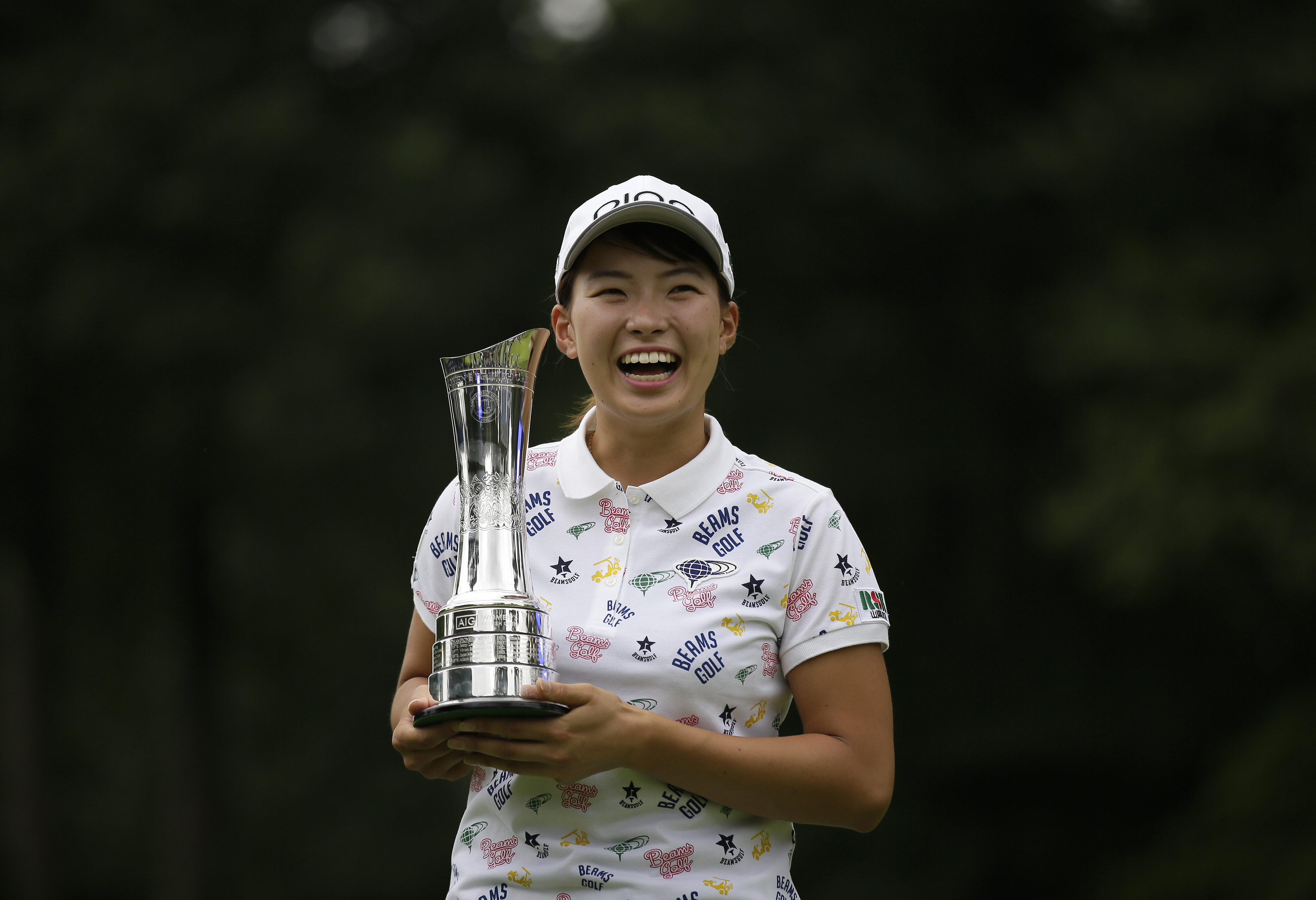 澀野日向子奪英國公開賽冠軍，締造日本選手42年來的新紀錄。（東方IC）