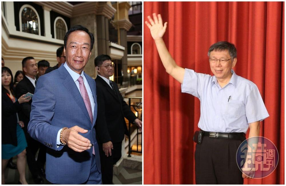 談完選舉細節後，據轉述，柯文哲還當面請教郭台銘，對於美中經濟貿易戰的看法，包括台灣下一步。