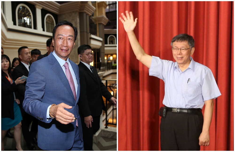 談完選舉細節後，據轉述，柯文哲還當面請教郭台銘，對於美中經濟貿易戰的看法，包括台灣下一步。