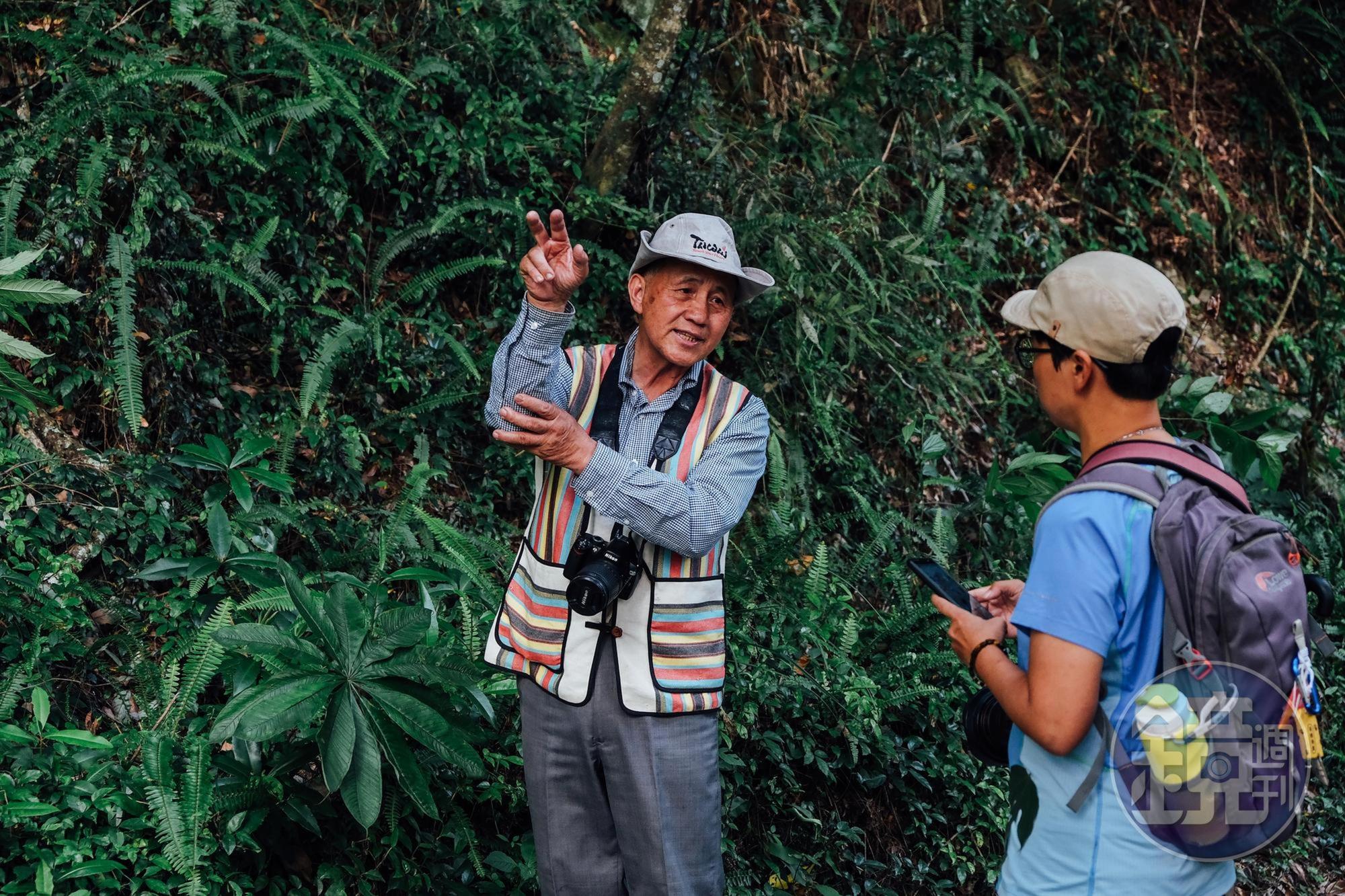 張有文不只對松茂部落了解，對大梨山地區也是知之甚詳，經常受邀外出解說。
