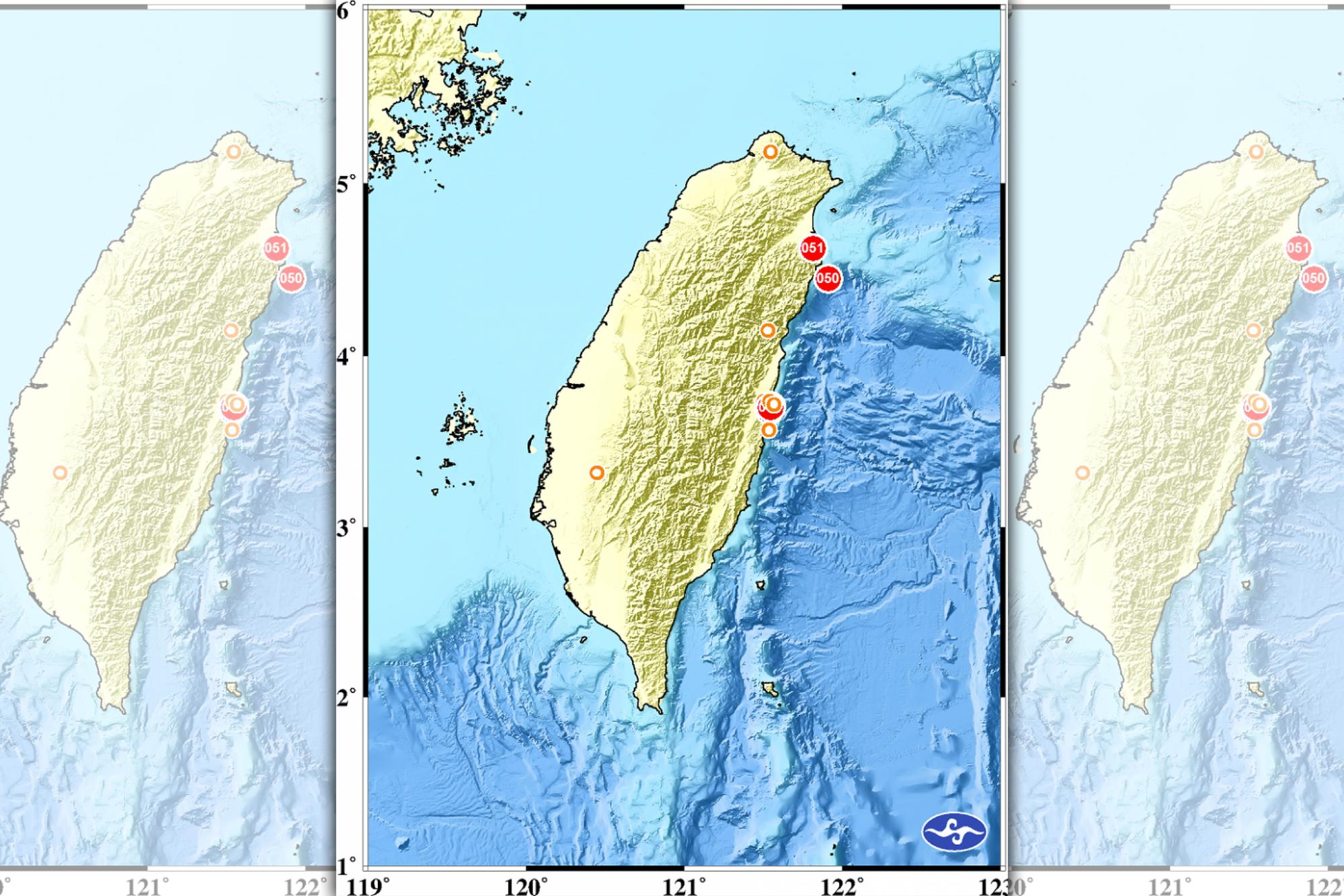 8月8日清晨傳出規模6地震，不少人在睡夢中被驚醒。（翻攝自中央氣象局）