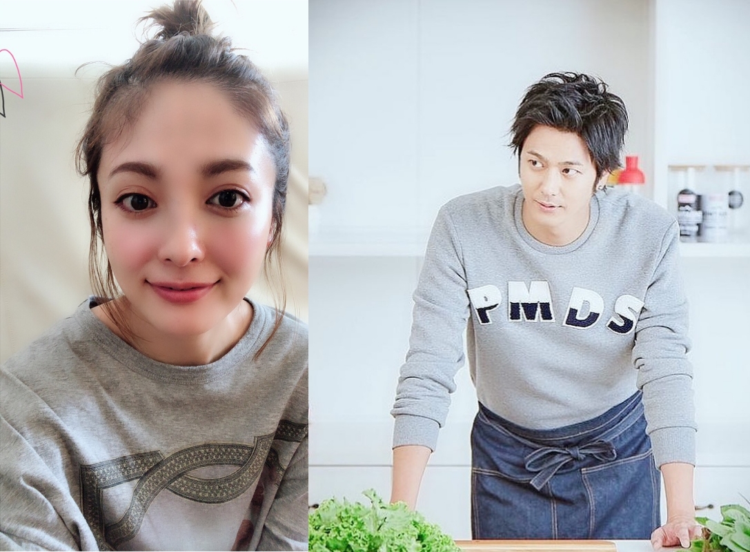 日本男星速水茂虎道（右）與女星平山綾宣布結婚。（合成自速水茂虎道、平山綾IG）