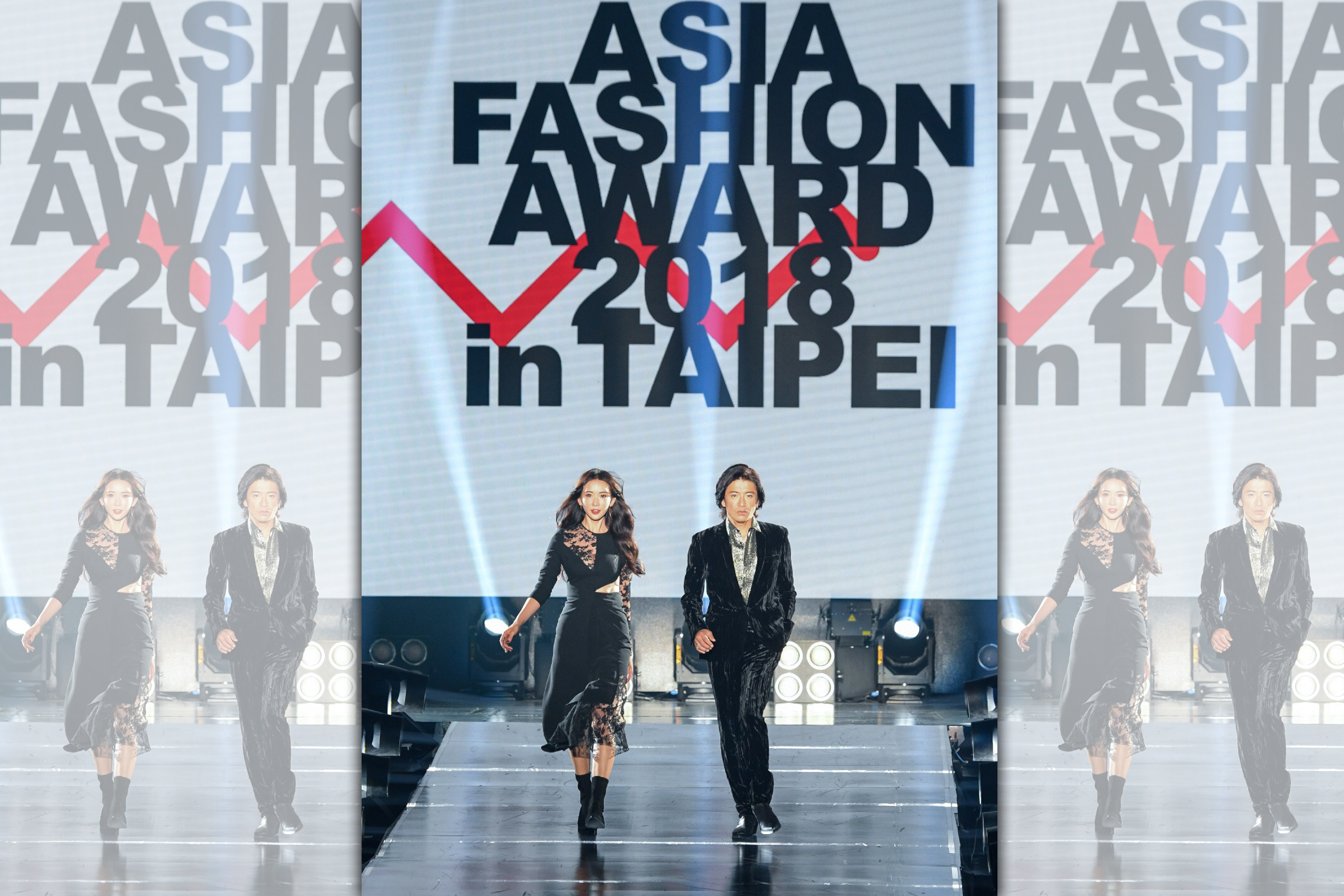 去年「ASIA FASHION AWARD」開場請來木村拓哉與林志玲一同走秀，讓人印象深刻。（三立提供）