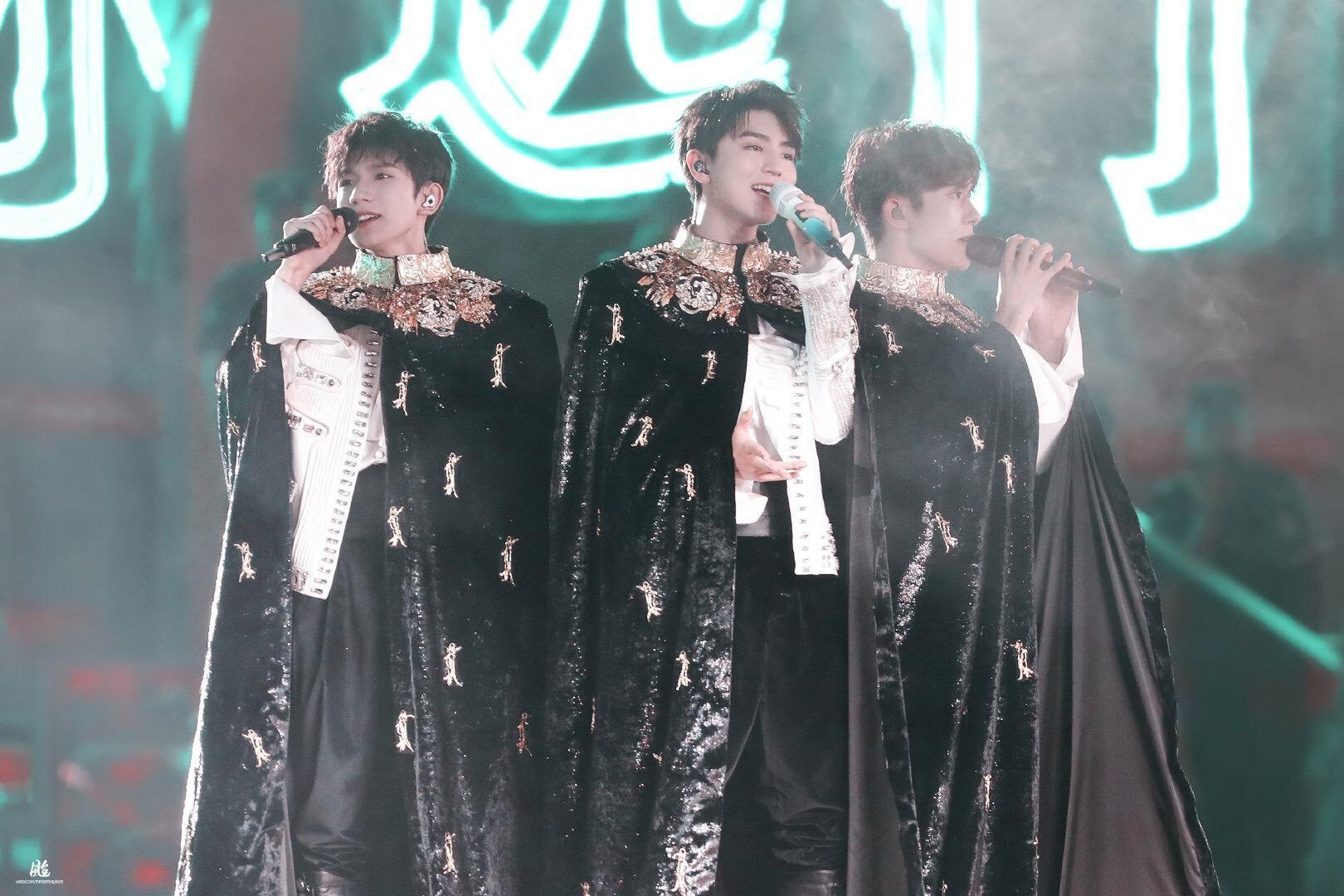 TFBOYS昨晚舉行六週年演唱會。（翻攝自TFBOYS微博）