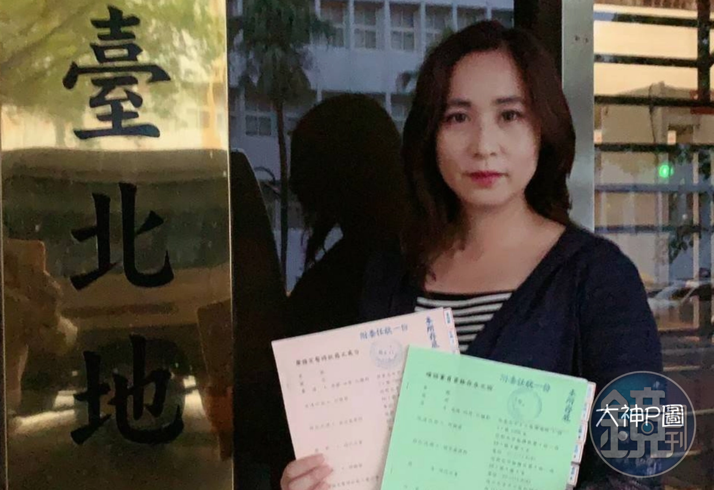 時代力量開除黨籍的立委高潞以用今前往台北地院提出假處分聲請，以及確認黨員身分存在2項訴訟。（高潞以用提供）