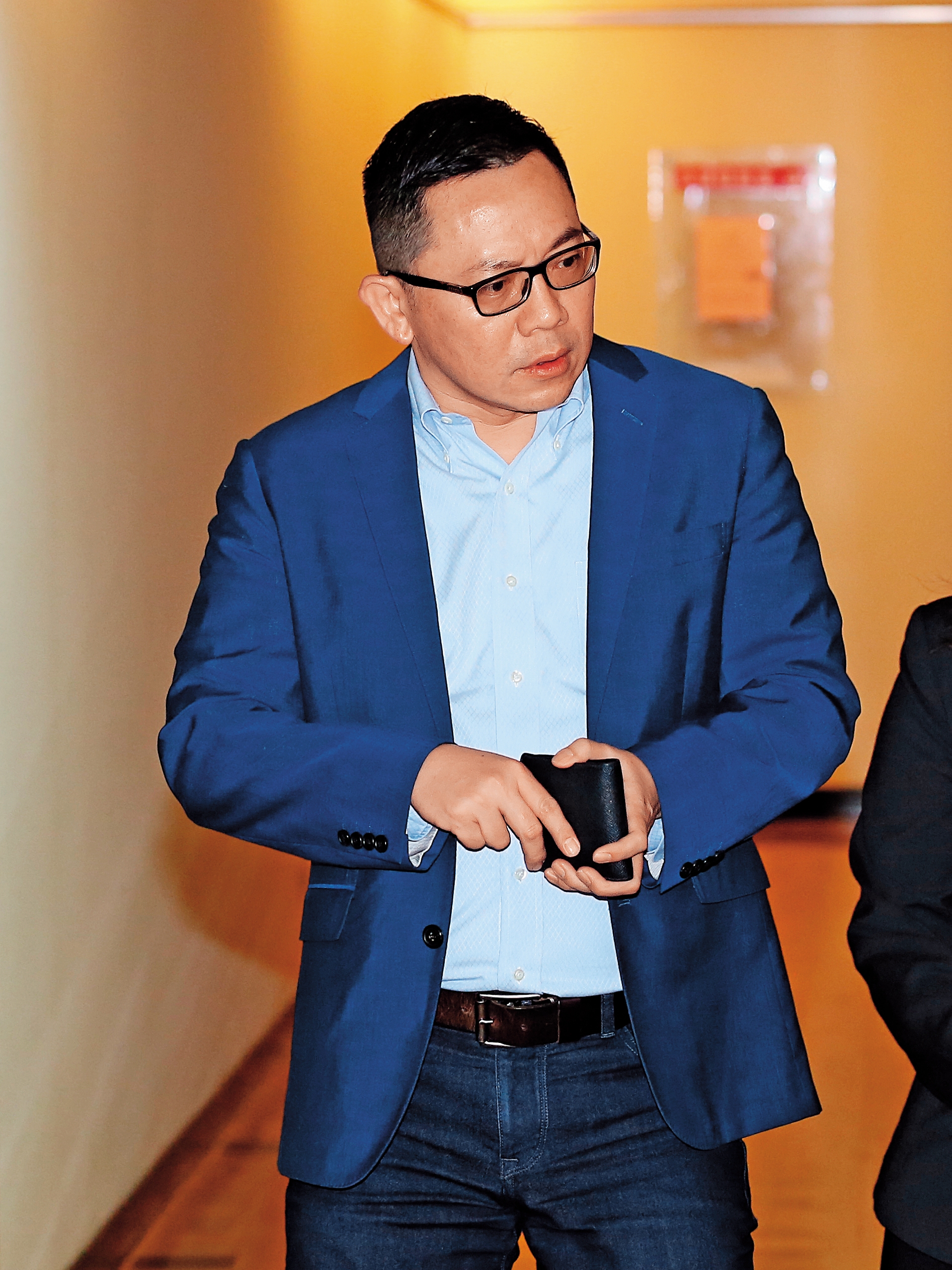 中嘉通董事長陳世峰以股東身分出席天蔥臨股會。