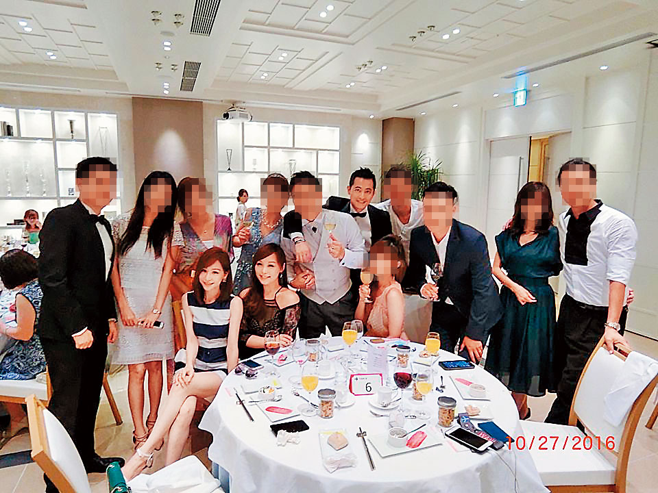 林冠百與馮冠皓曾情同兄弟，林還擔任馮的伴郎，如今形同陌路。（讀者提供）