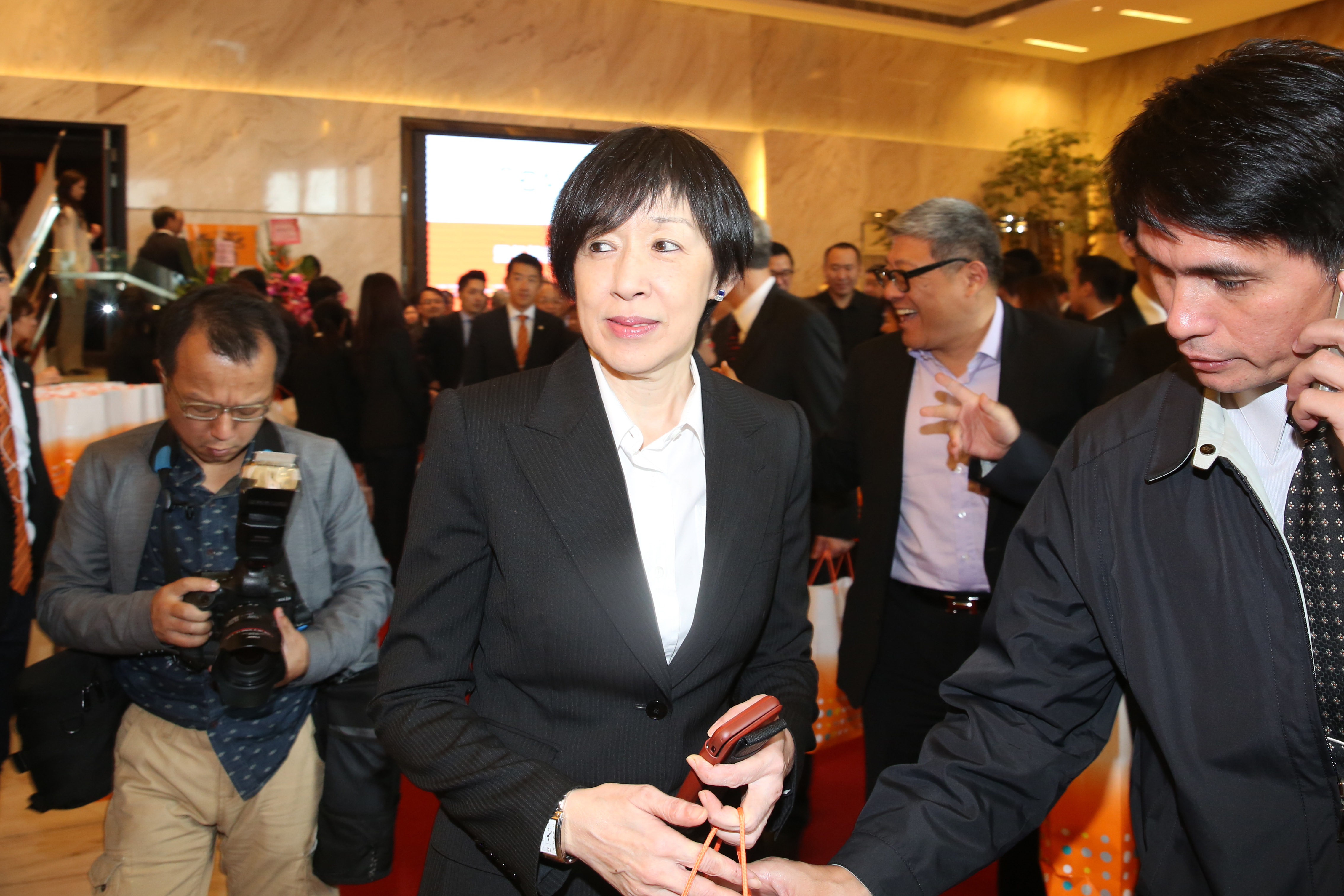 大陸工程出脫手中持股，成為第二家退出高鐵董事會的民營股東。圖為大陸工程董事長殷琪。