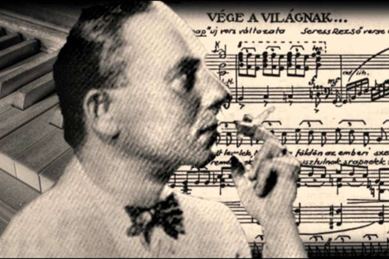 匈牙利作曲家萊索塞萊什（左圖、右圖右）與未婚妻分手後寫下〈憂鬱星期天〉，傳出有上百人聽過後因此自殺身亡，被列為「世界3大禁曲」。（翻攝自網路）