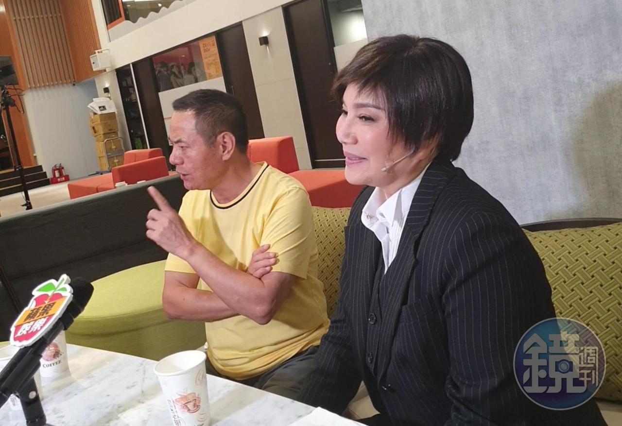 蔡振南在聯訪時叨念唐美雲不愛惜身體,她嘆:「只是過度疲勞而已啦。」