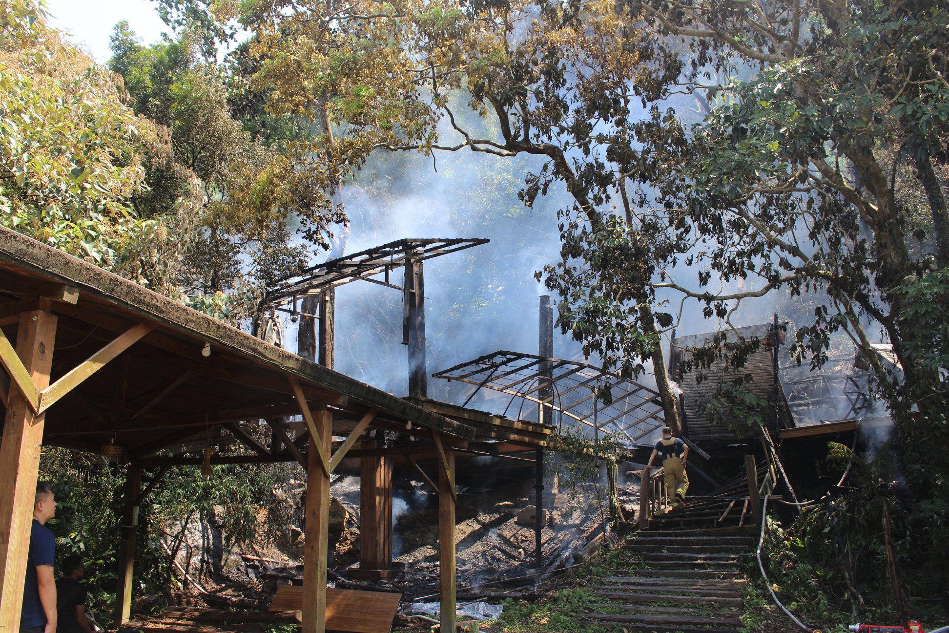 優人神鼓山上劇場於昨驚傳火警。（翻攝自優人神鼓臉書）