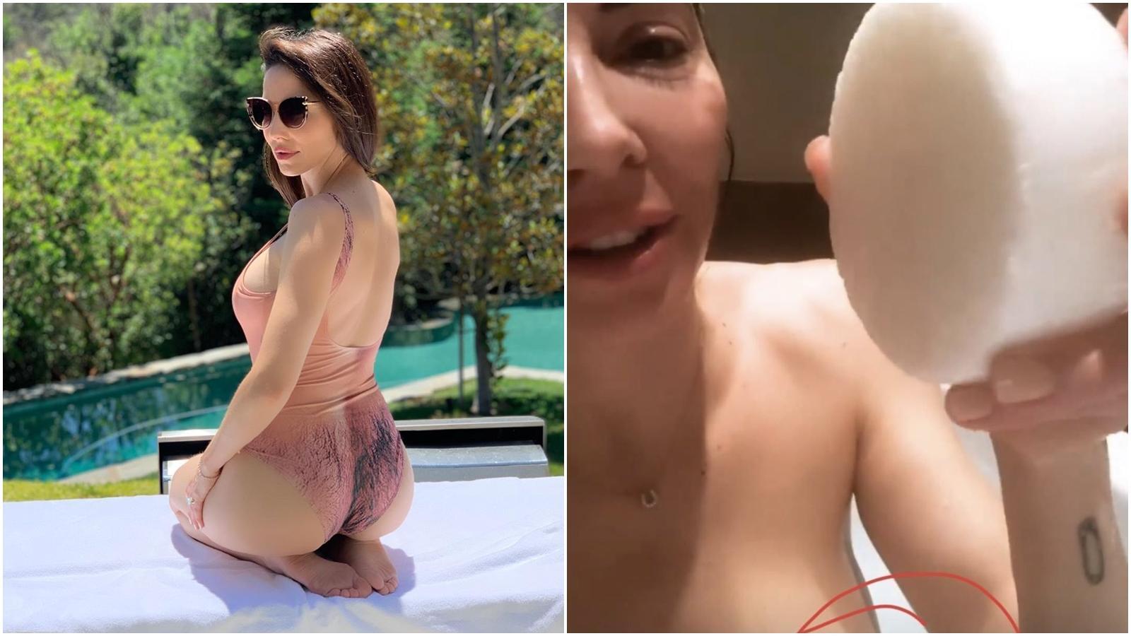 惠特尼康明斯被威脅公布裸照,她霸氣上推特自己公開裸照,並嗆聲威脅她的人。(翻攝自惠特尼康明斯推特、Instagram)