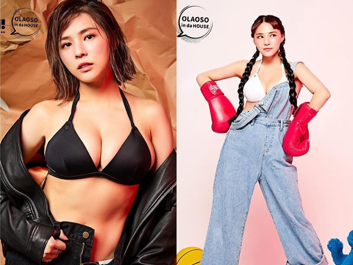 G奶熊熊晃乳照曝光，引發網友熱烈討論。（翻攝自熊熊IG）