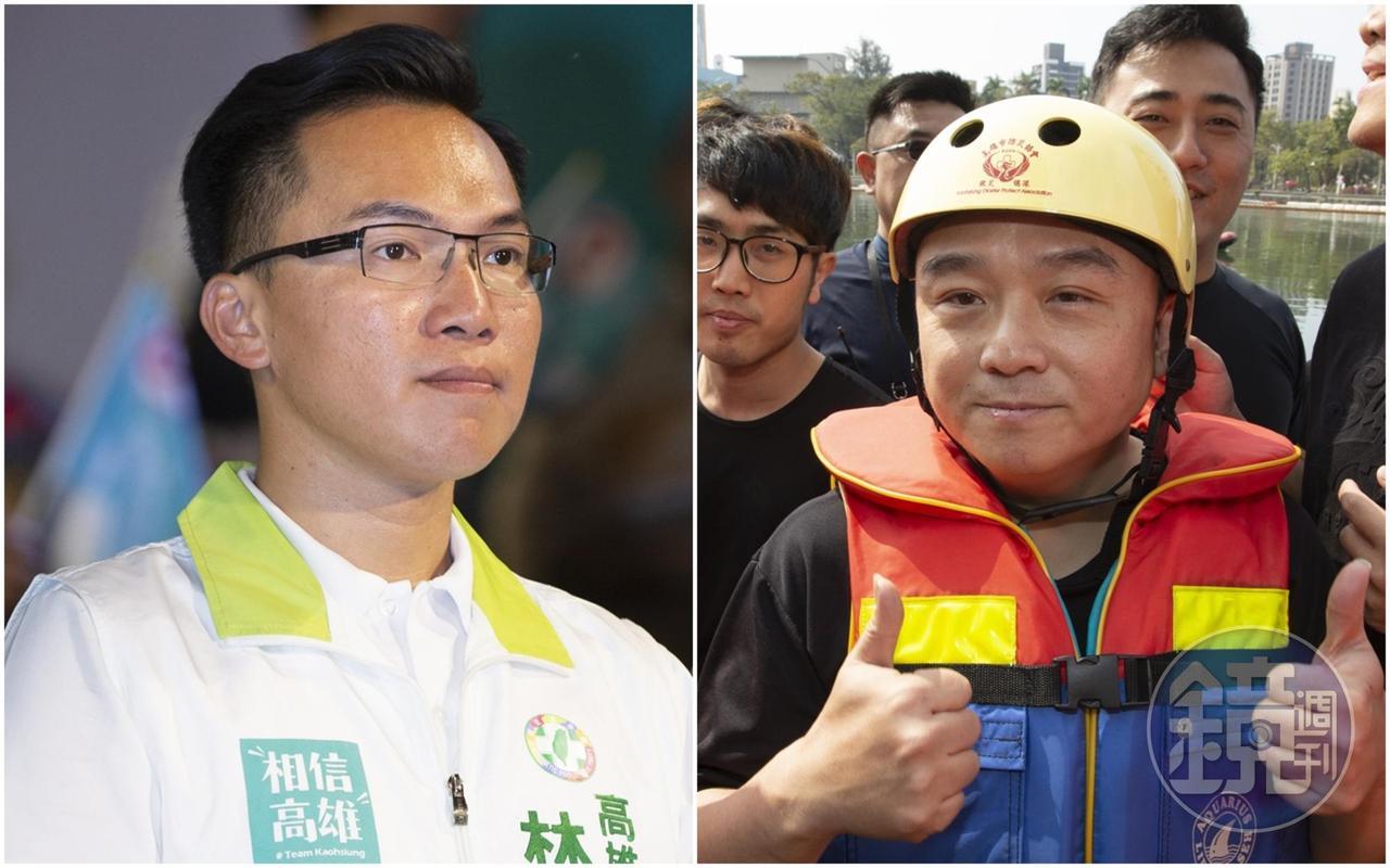談到高雄打算舉辦衛生麻將大賽,林智鴻(左)先是讚賞潘恒旭(右)「非常有創意」,隨後更提出建議狠酸。(本刊資料照)