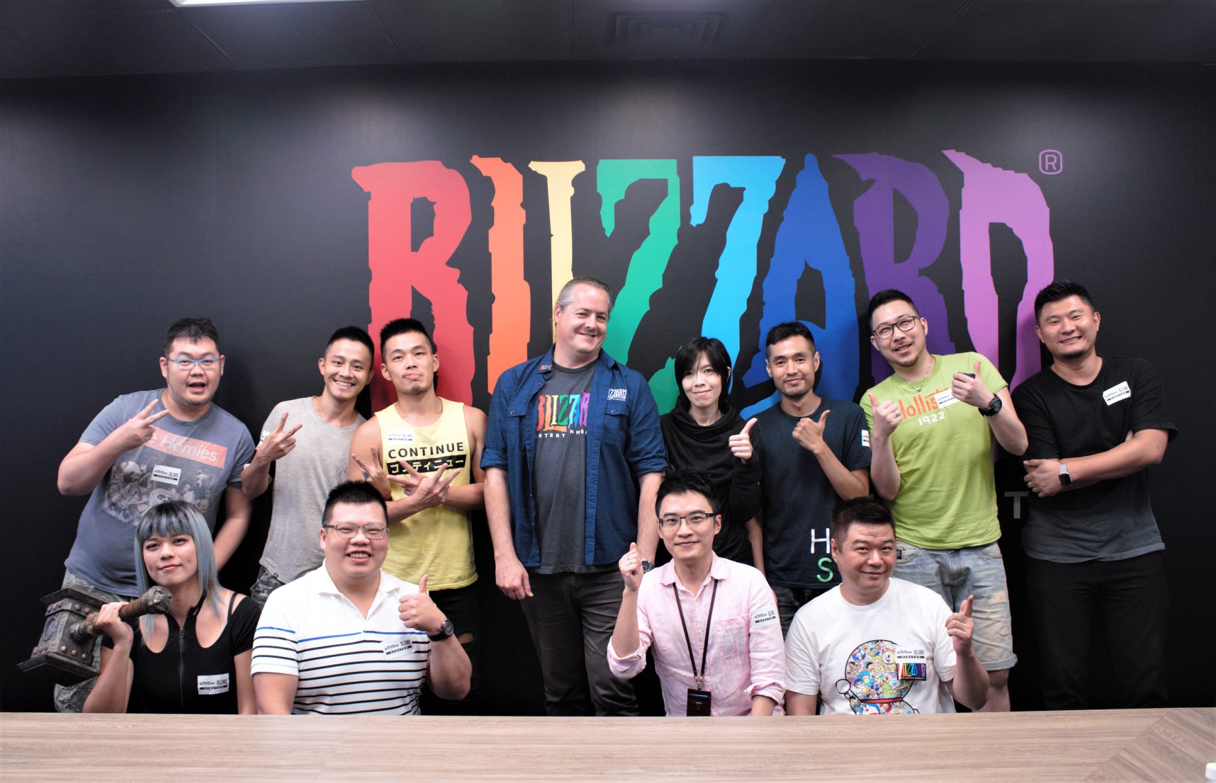 暴雪娛樂總裁J. Allen Brack短暫的來台行程中，安排與台灣支持LGBT+ 社群及認同其理念的暴雪玩家聚會。（翻攝自Blizzard官方臉書）