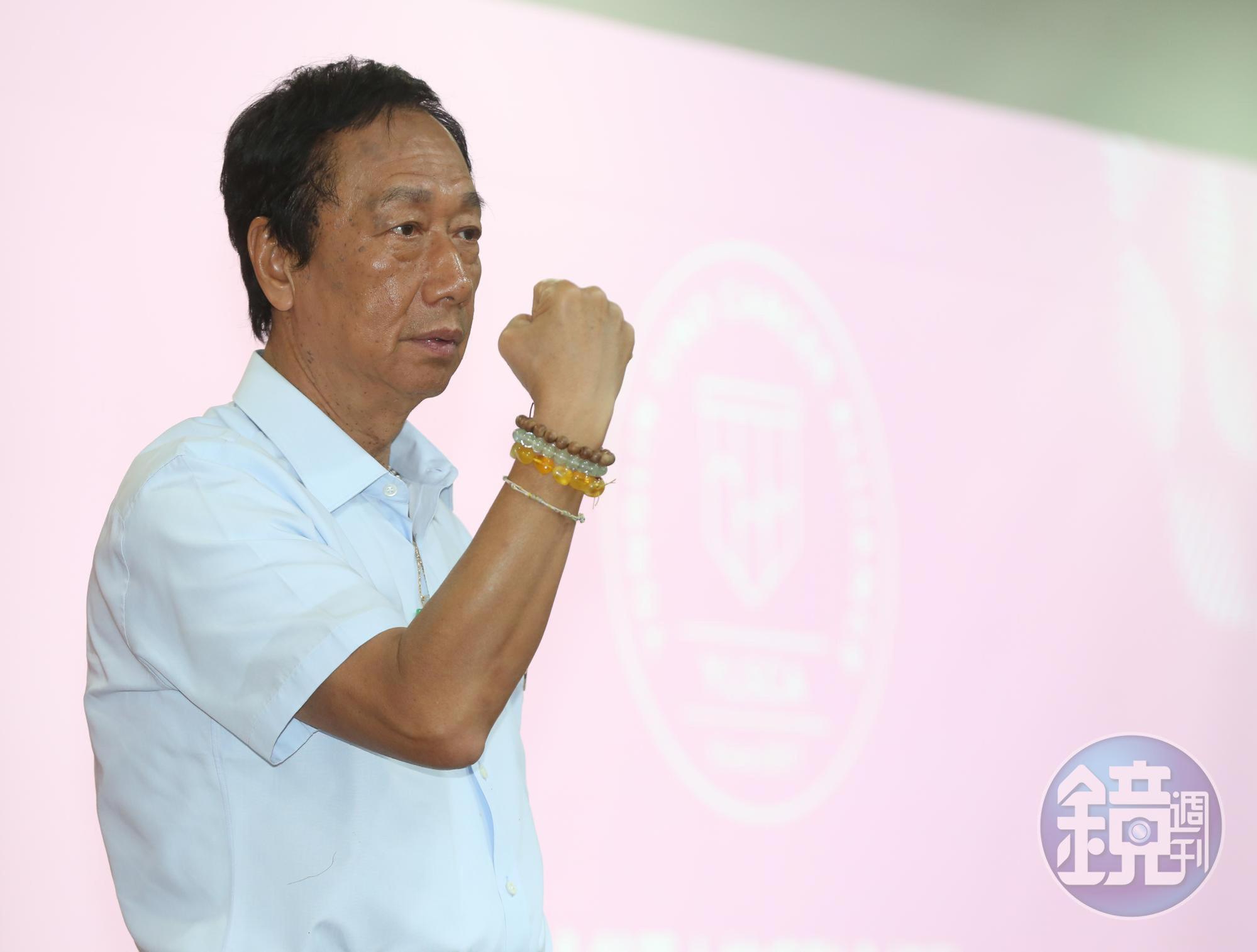 郭柯王會面破局，郭台銘發臉書表示「政治不是分贓，更不是權位保衛戰」。