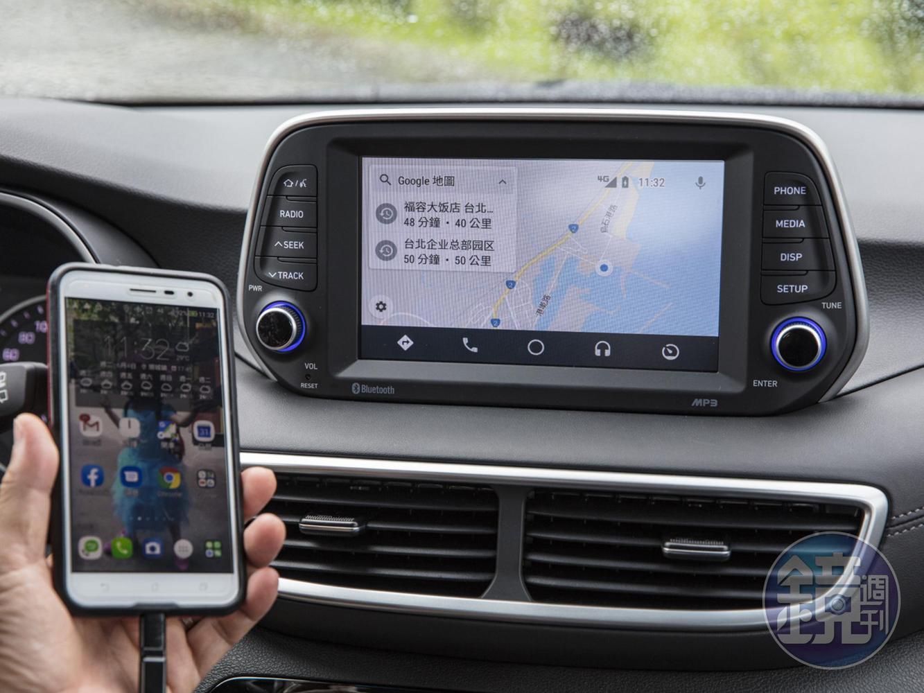 標配Apple CarPlay、Andorid Auto及其導航功能，立刻省下一筆購置導航機的額外開銷。
