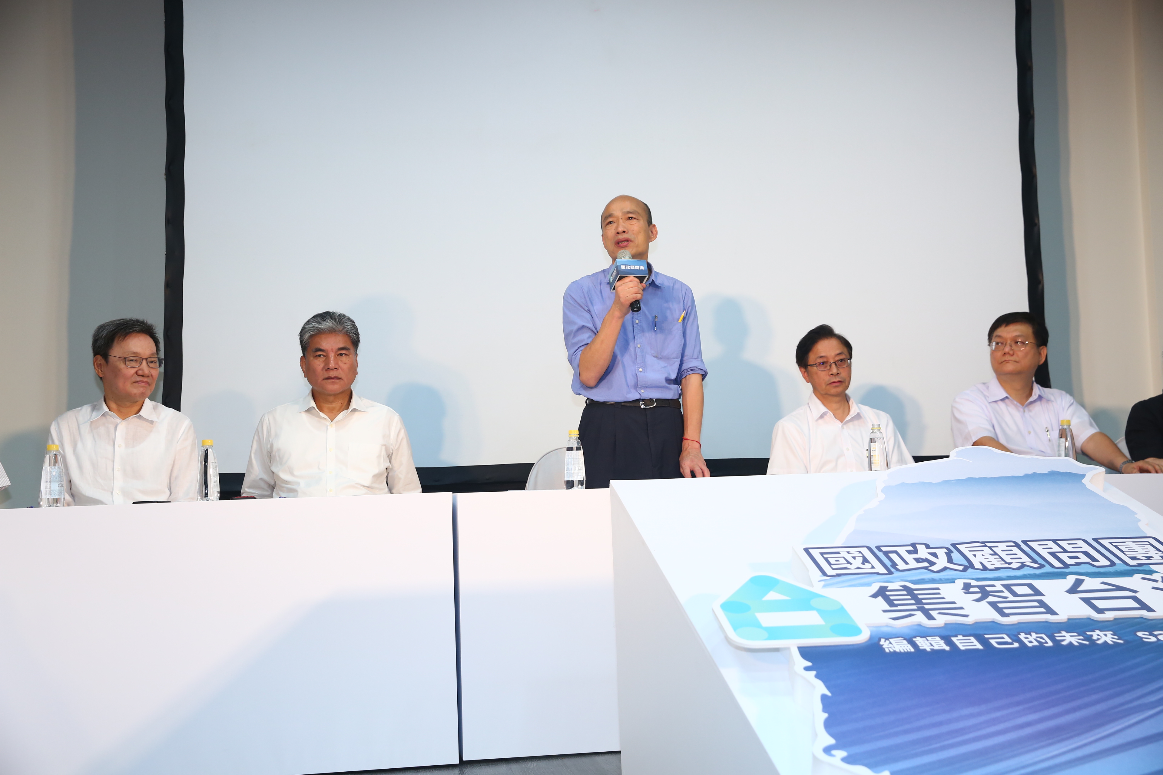 韓國瑜重申，他的競選目標，就是8個字「台灣有錢、人民安全」。