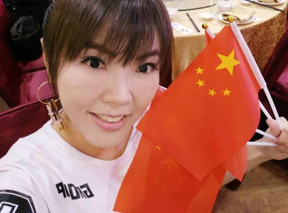 劉樂妍過去也承認自己親中，目標就是要當「中國台灣省舔共第一人」。（翻攝自劉樂妍微博）