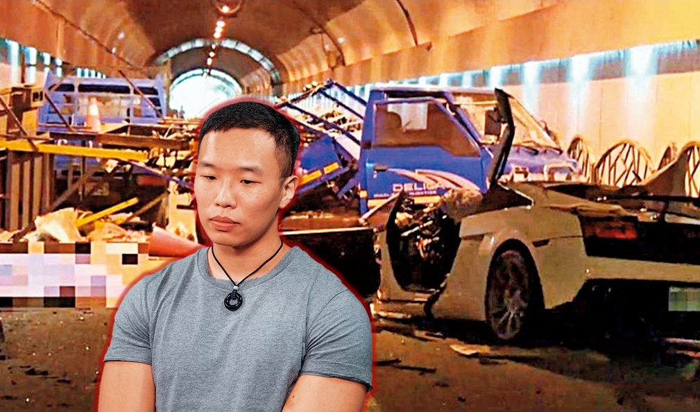 富少游瀚甯對釀成2死3傷慘劇感到後悔，遭士檢起訴後發出聲明，強調他失去一生的摯愛，會以實際行動彌補過失，願意承擔責任。（底圖翻攝自東森新聞）