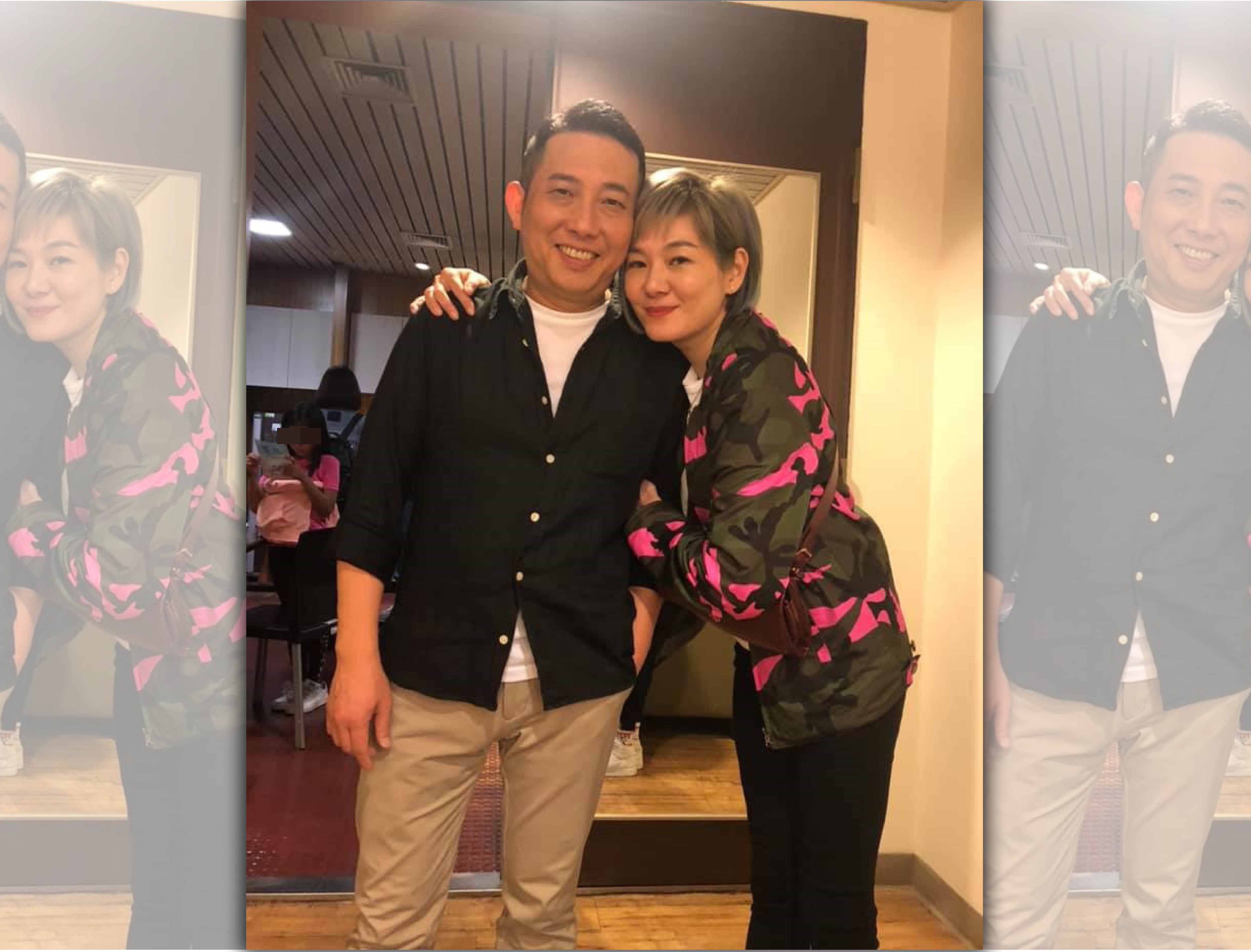 Vicky曾上老公屈中恆主持的節目《國光幫幫忙》，沒想到為了做效果頻揭夫妻相處間的瘡疤，讓屈中恆最後不爽走人。（翻攝自Vicky臉書）