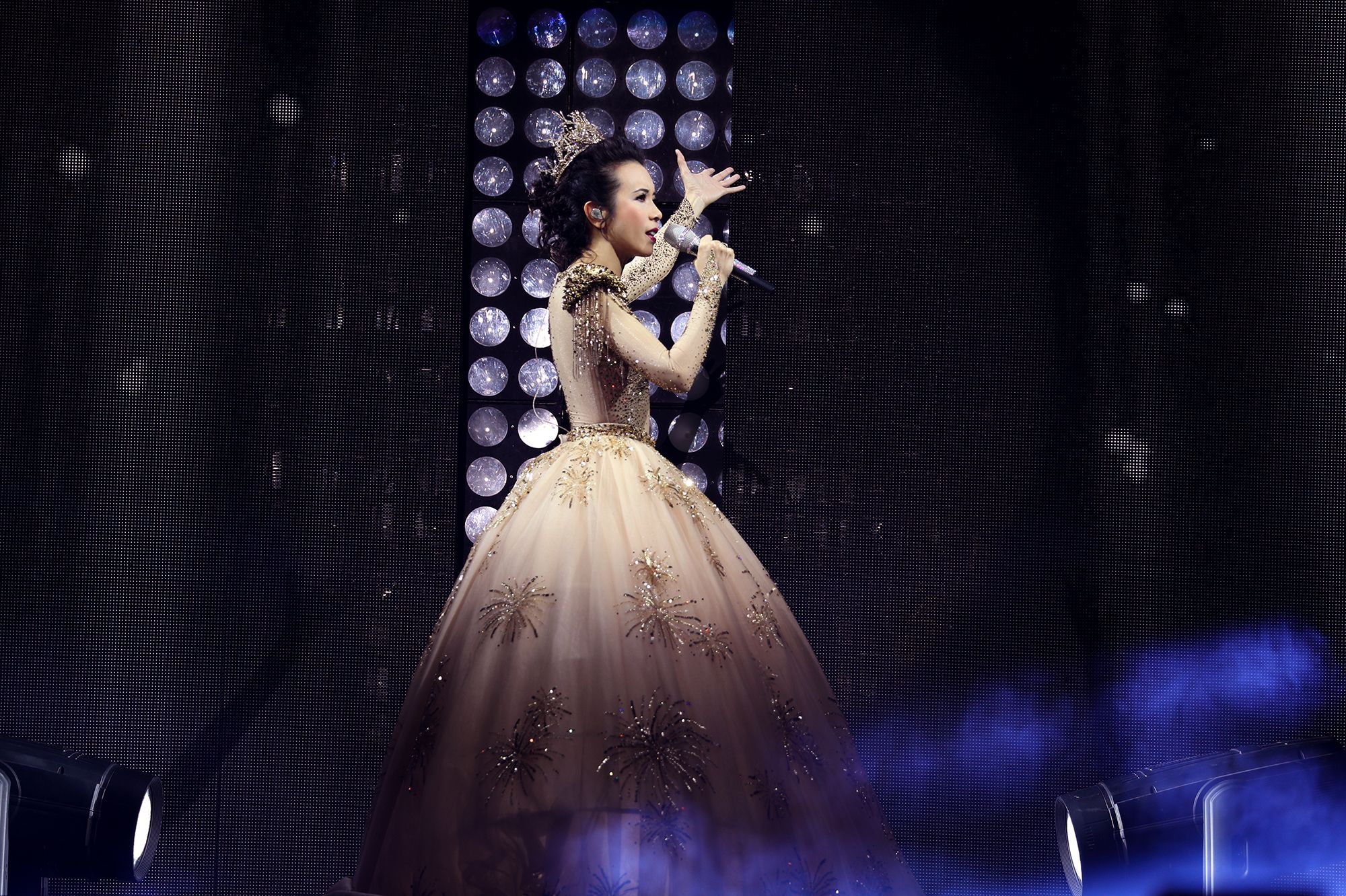 繼張學友之後，莫文蔚成為第二位在臨沂演唱的歌手。（莫家寶貝工作室提供）