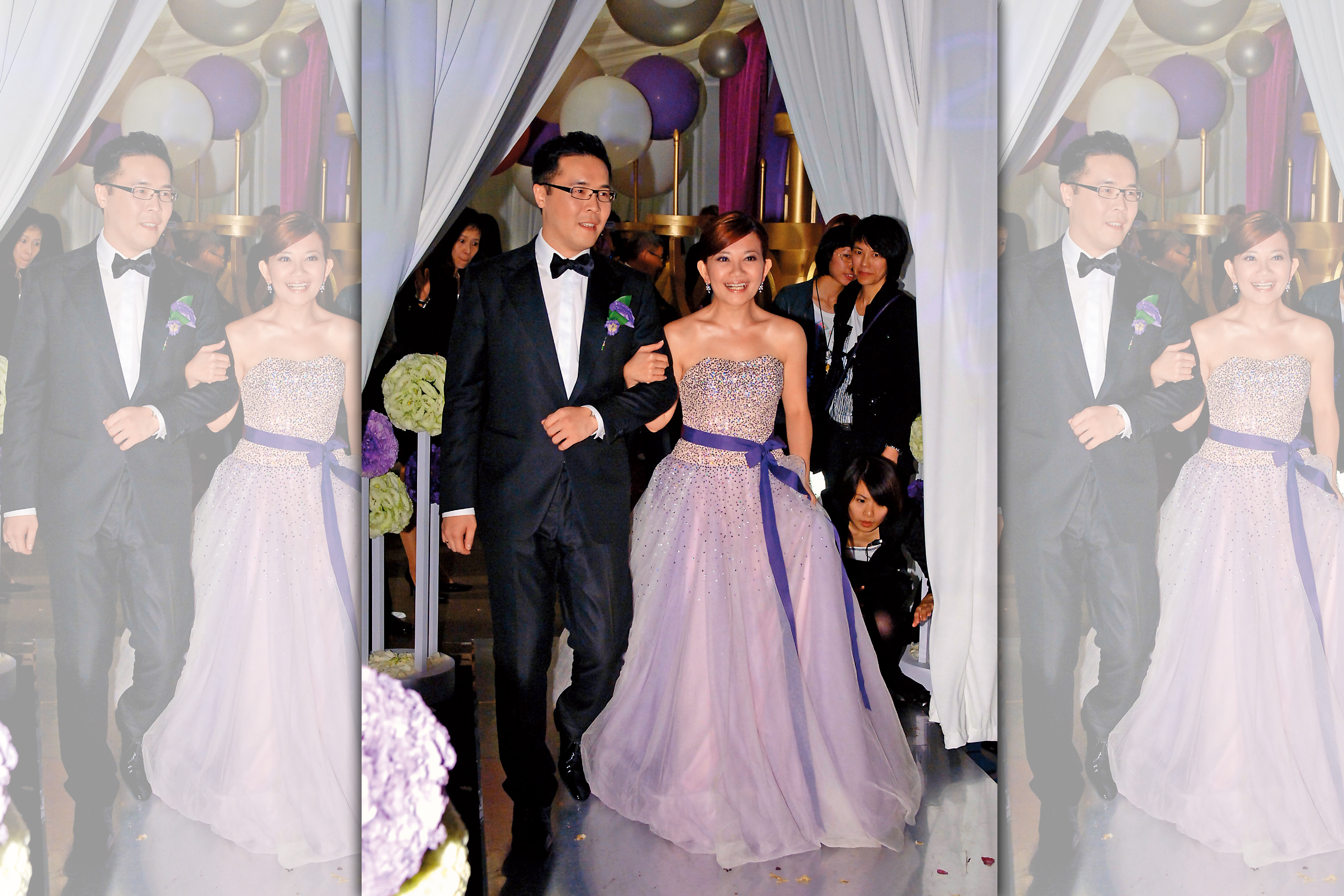 梁靜茹於2010年嫁給趙元同，兩人除了在長灘島舉辦海島婚禮，也回到台北宴客。（東方IC）