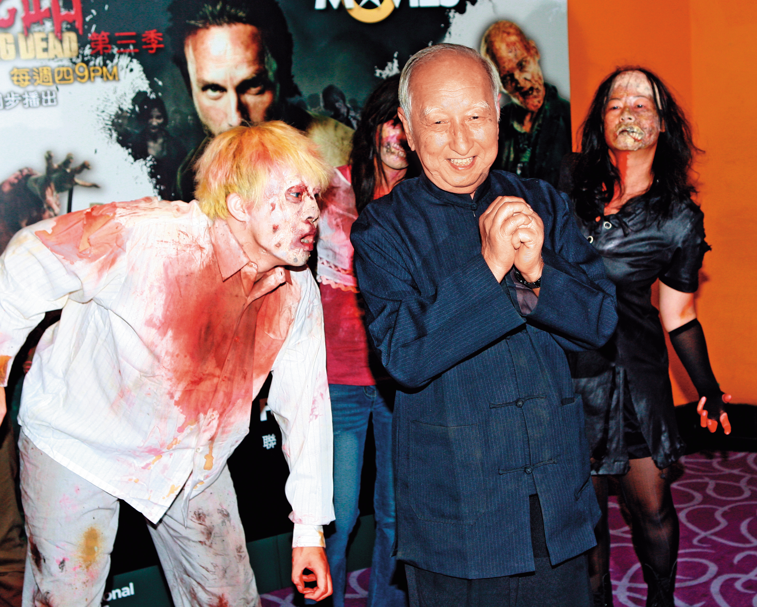 司馬中原是知名鬼故事大師,獲電影公司邀請宣傳鬼片。(東方IC)