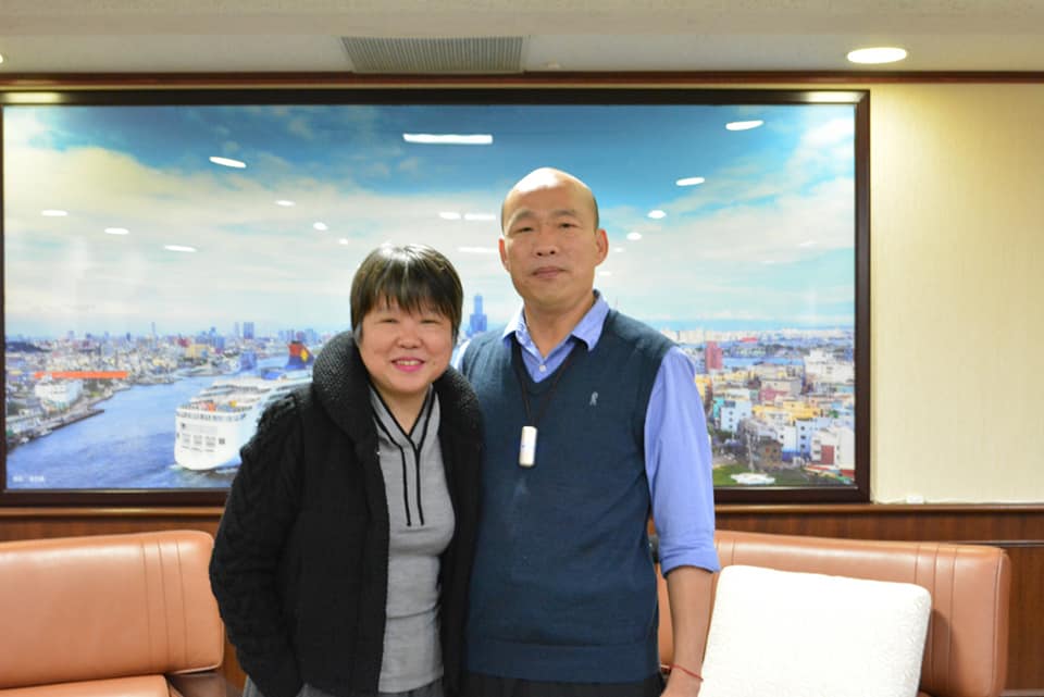 黃光芹自從和韓國瑜鬧翻後，不斷爆料，讓原稱要愛與包容的韓國瑜開吉了。（翻攝黃光芹臉書）