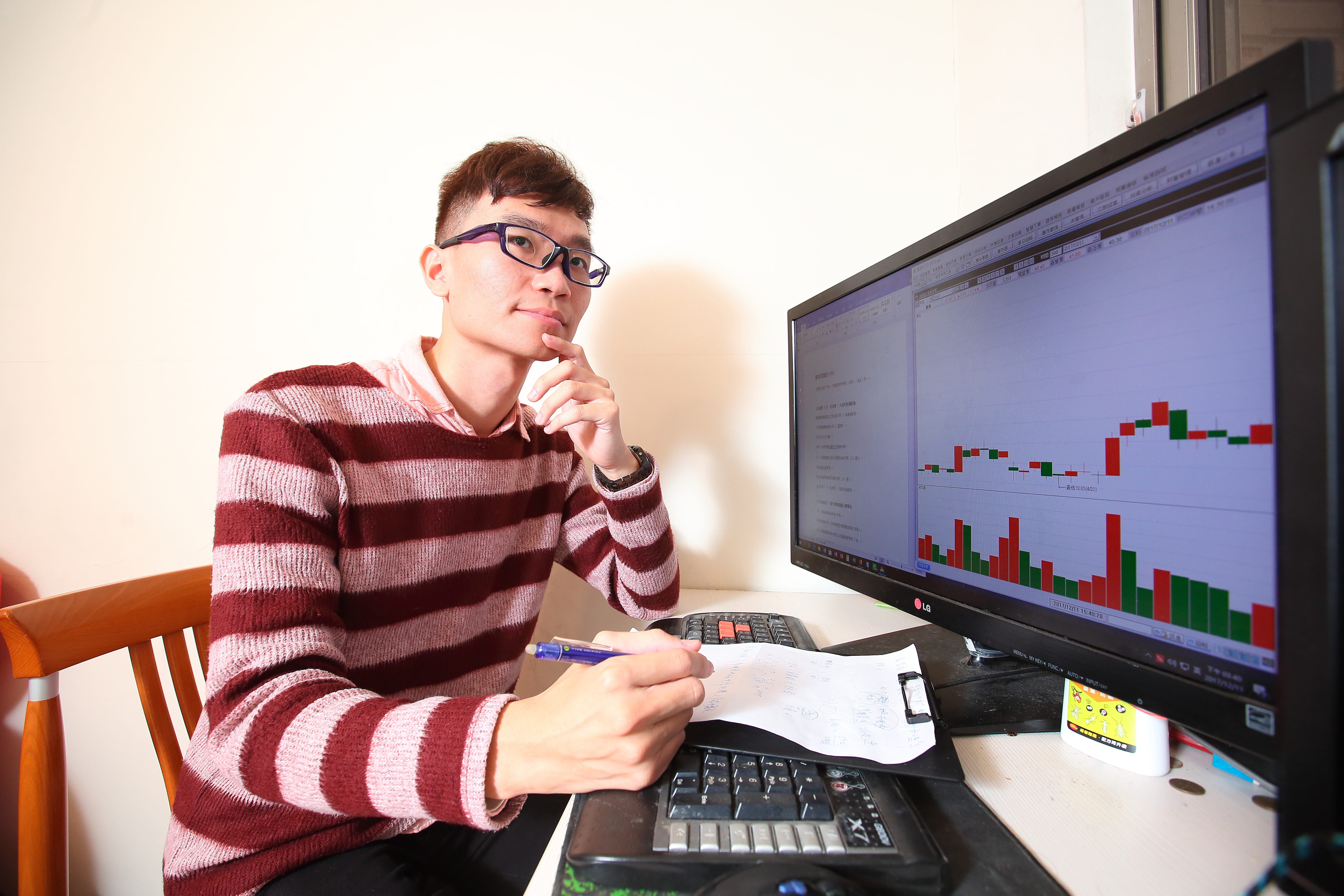 靠台股賺進第一桶金的阿豹，目前年領約8萬元股息。