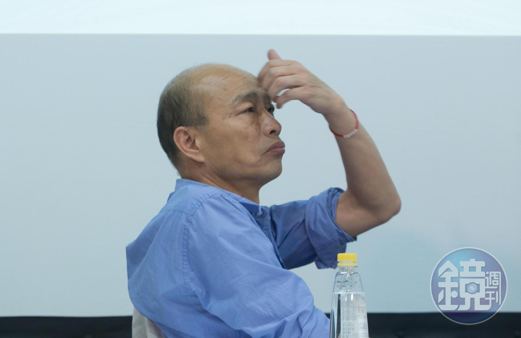 高雄市長韓國瑜昨自爆座車被裝追蹤器。