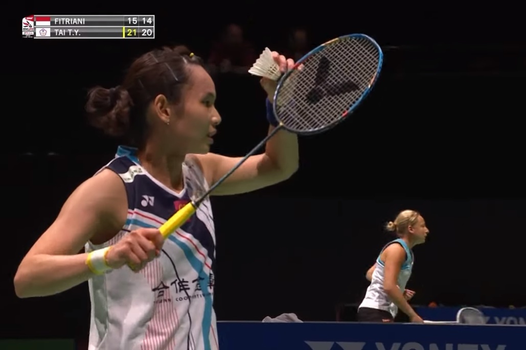 戴資穎拿下本屆世錦賽首勝。(翻攝自BWF YouTube)