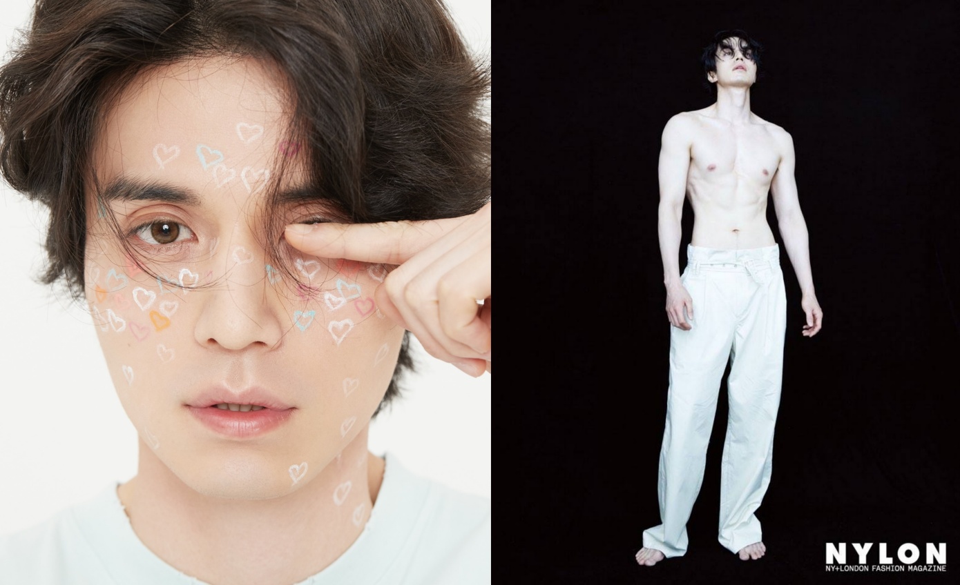 李棟旭為時尚雜誌拍攝寫真，展現結實身材。（合成圖片，翻攝自李棟旭FB）