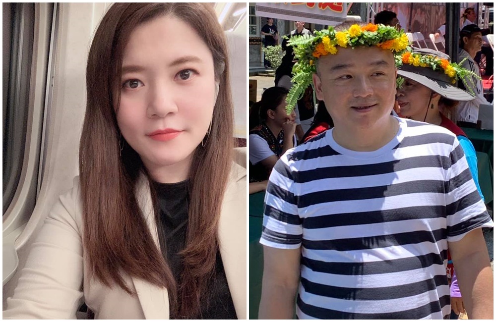 監察院公布最新一期廉政專刊，高雄市觀光局長潘恒旭（右）、台中市觀光旅遊局長林筱淇（左）財產申報曝光。（翻攝自林筱淇、潘恒旭臉書）