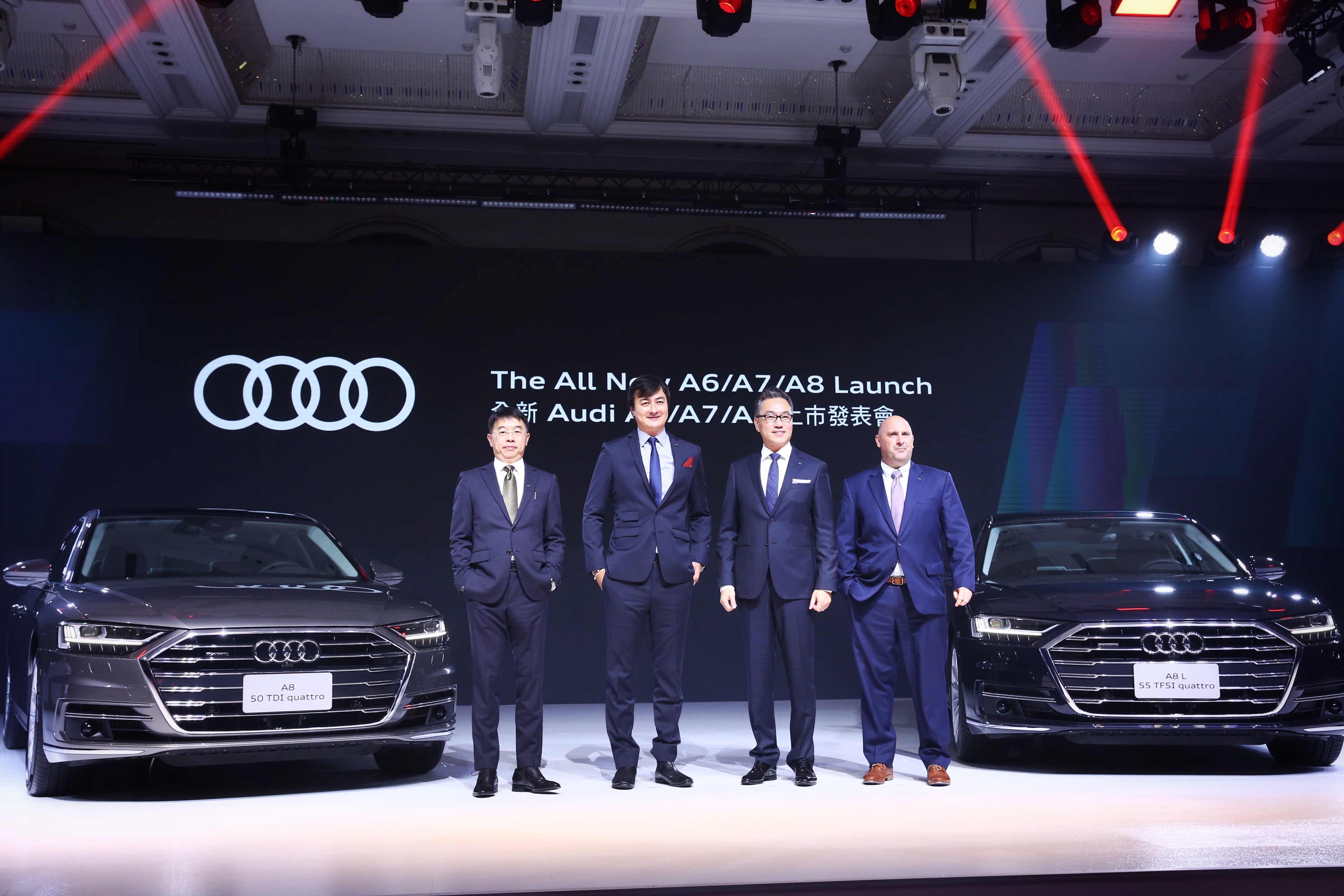 在台銷售大減的台灣奧迪一口氣引進主力的Audi A8、A7、A6創世代豪華房車，準備大反攻。