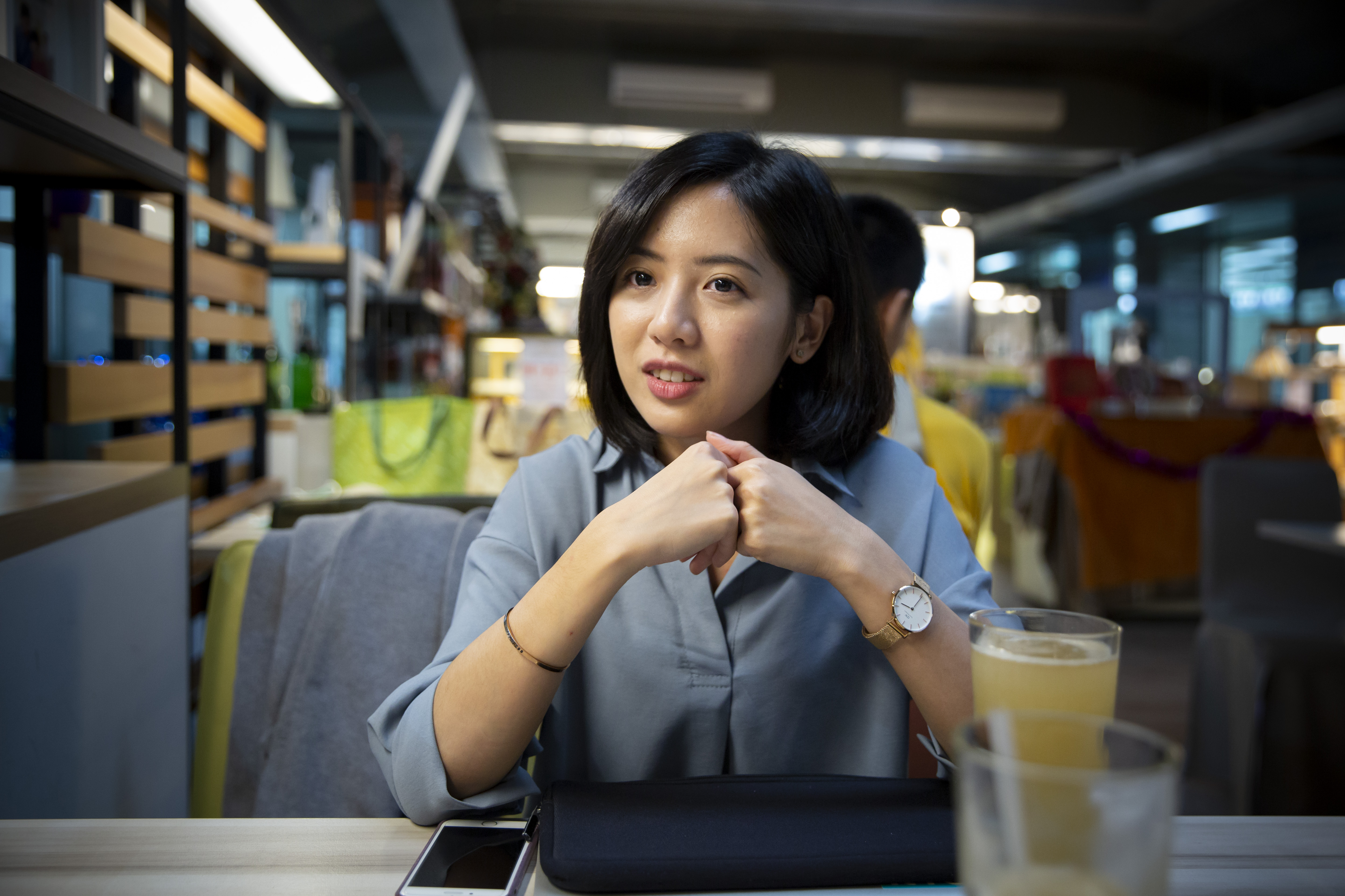 台北市政府副發言人「學姐」黃瀞瑩。